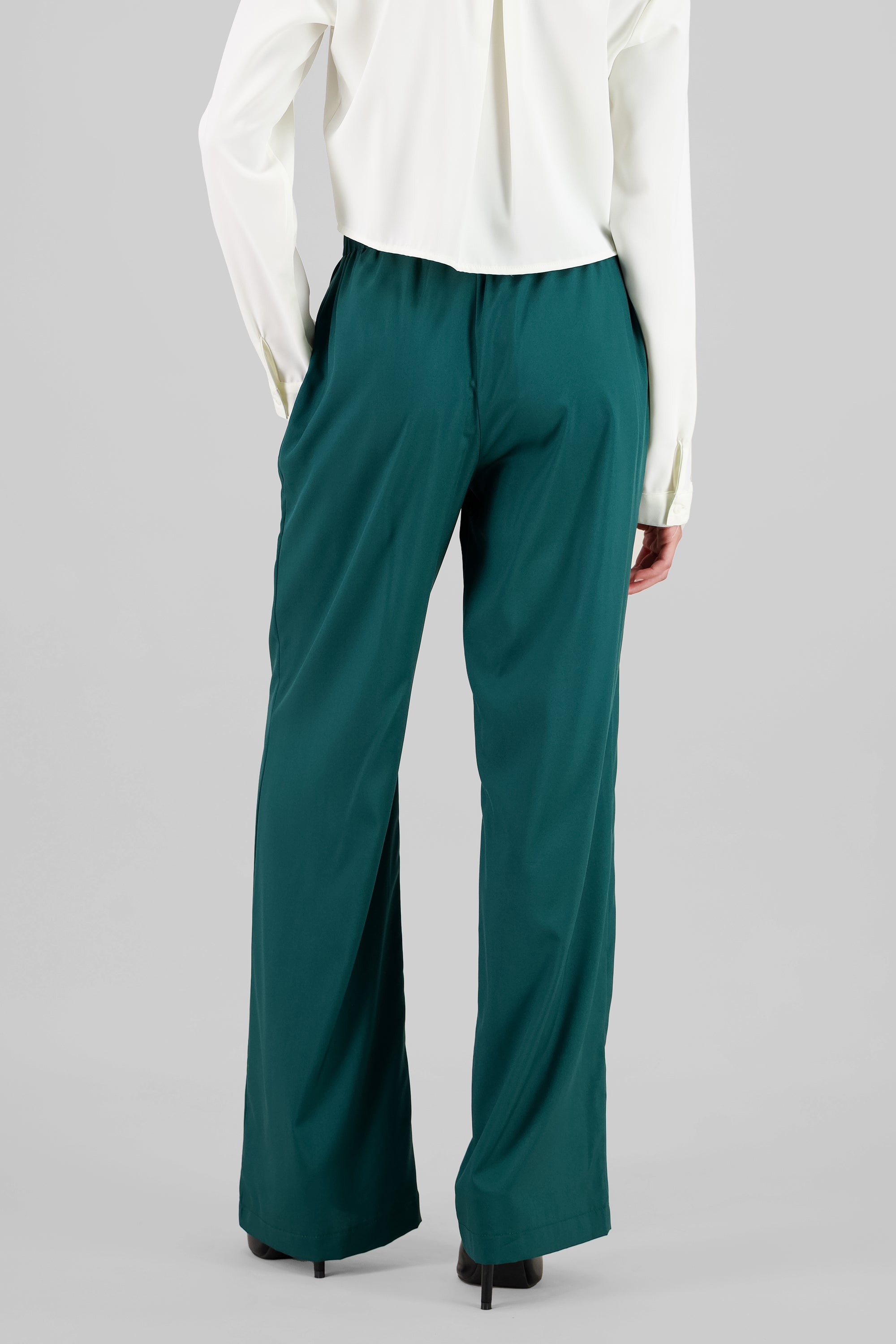 Basic Straight Leg Trousers HUNTER GREEN