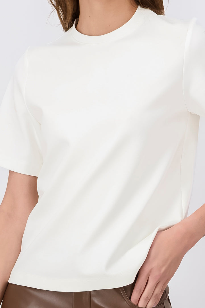 Basic Boxy Short Sleeve TShirt WHITE