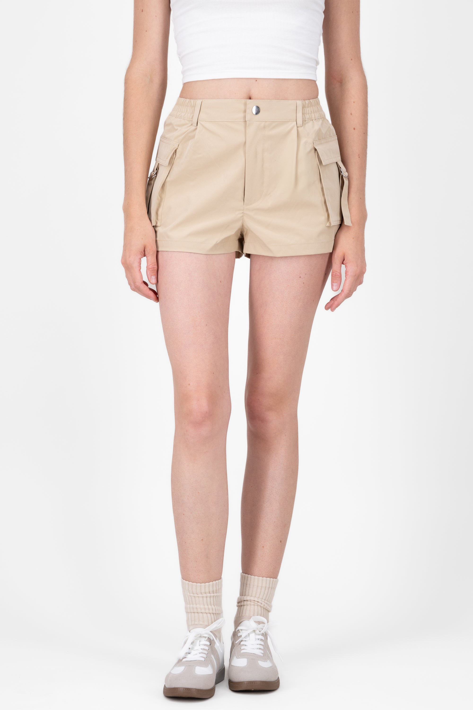 Cargo Mini Shorts KHAKI