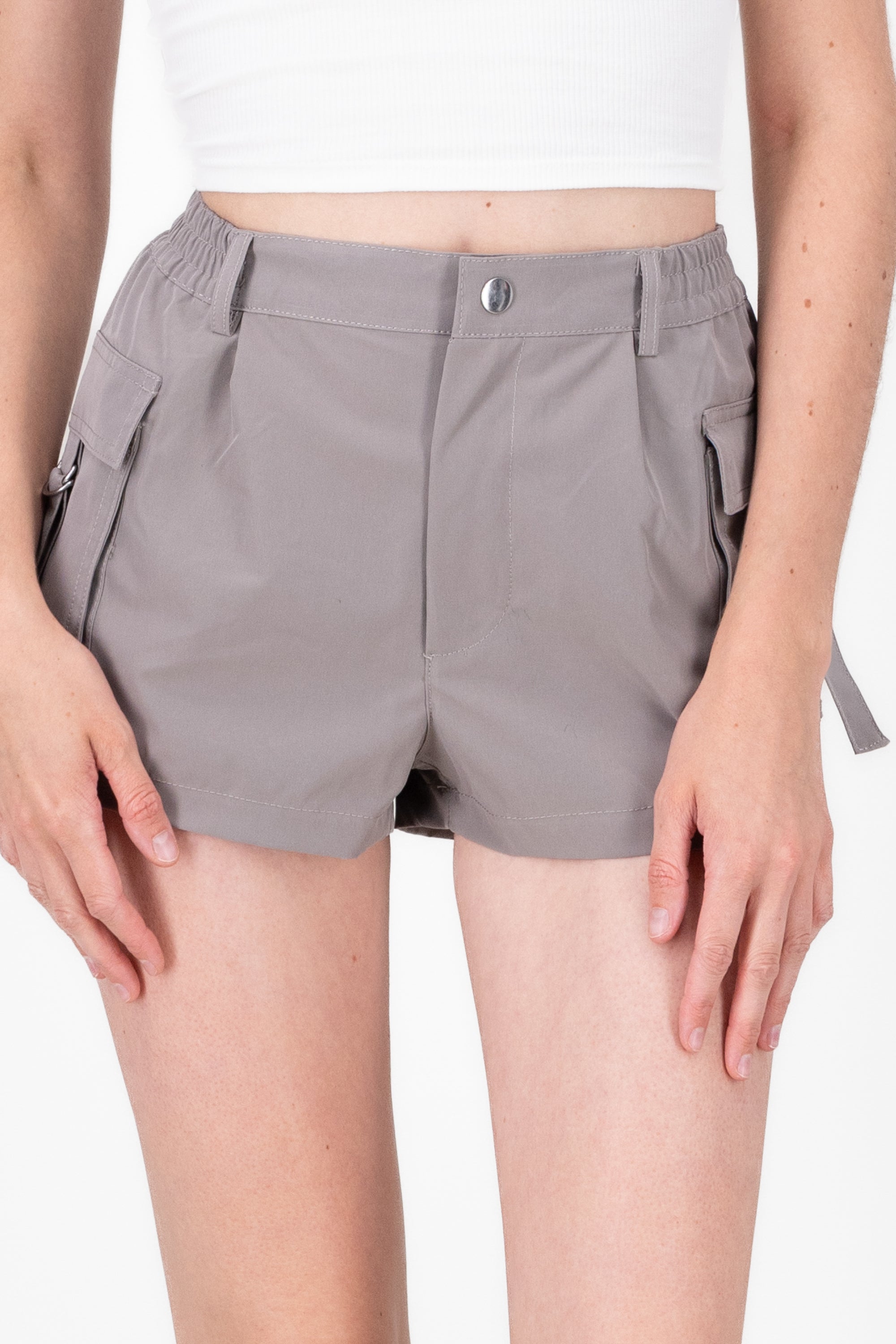 Cargo Mini Shorts GRAY