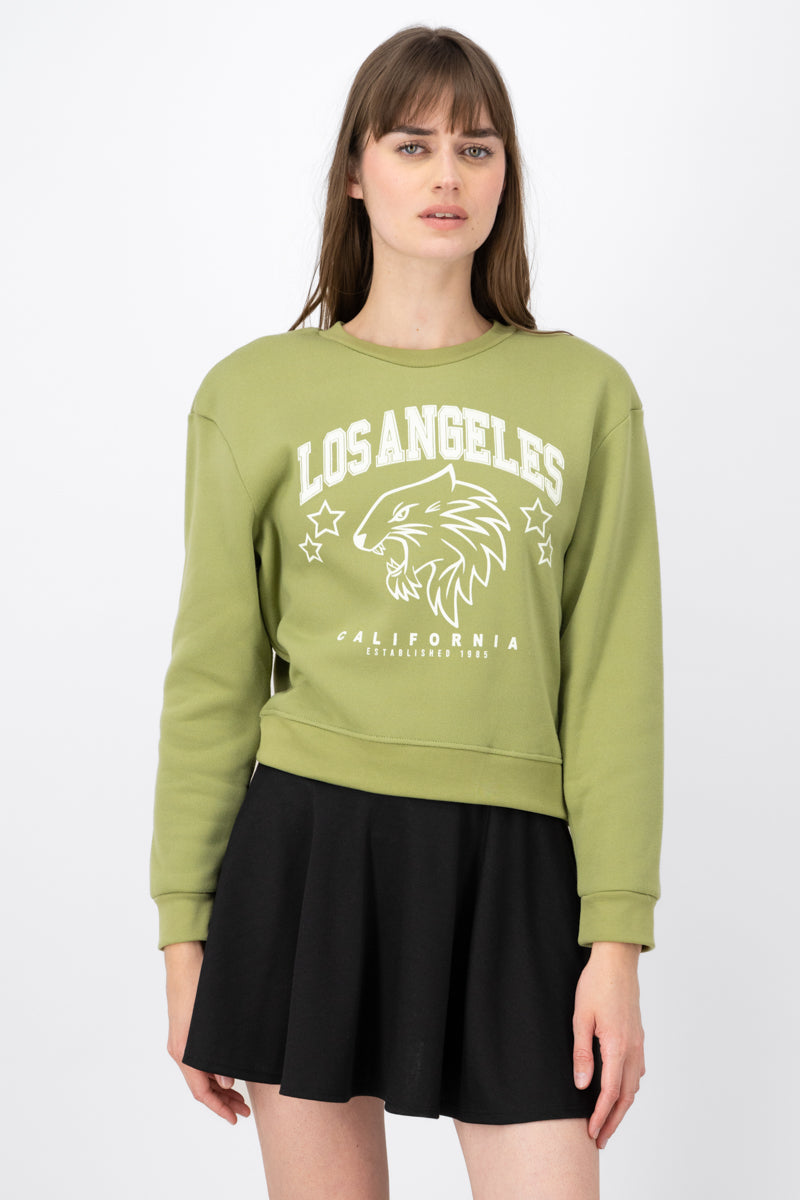 Los Angeles Graphic Sweatshirt OLIVE