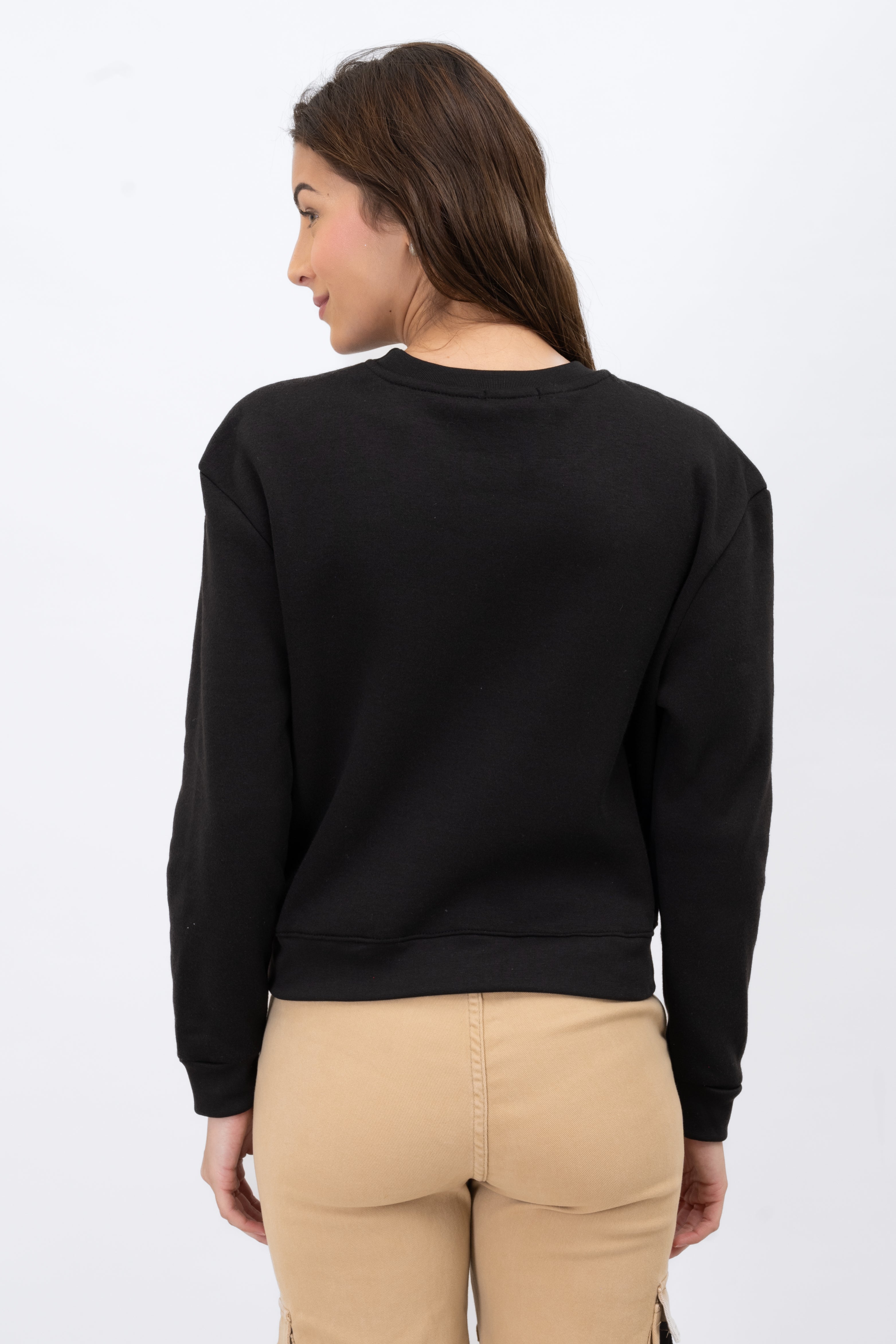 Los Angeles Eagle Cropped Sweatshirt BLACK COMBO