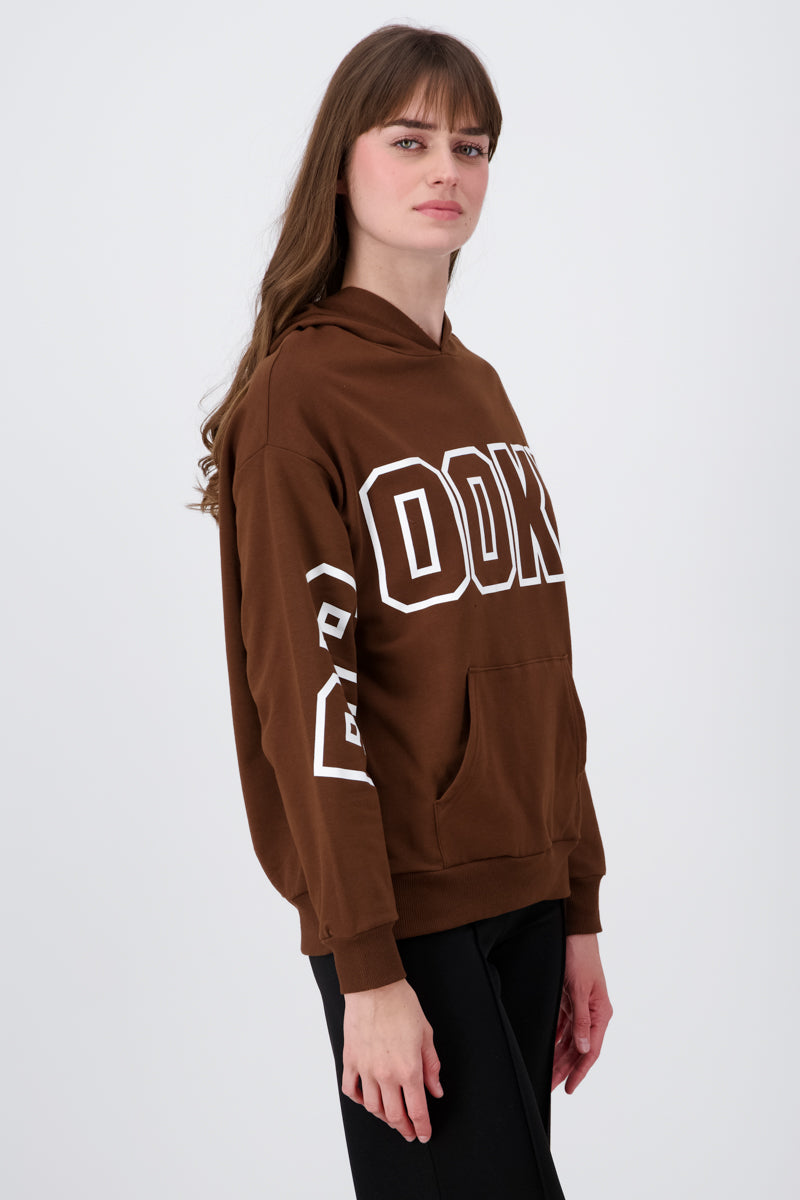 Brooklyn Graphic Fitted Hoodies BROWN