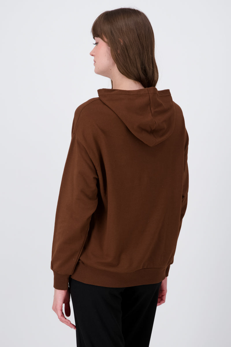 Brooklyn Graphic Fitted Hoodies BROWN