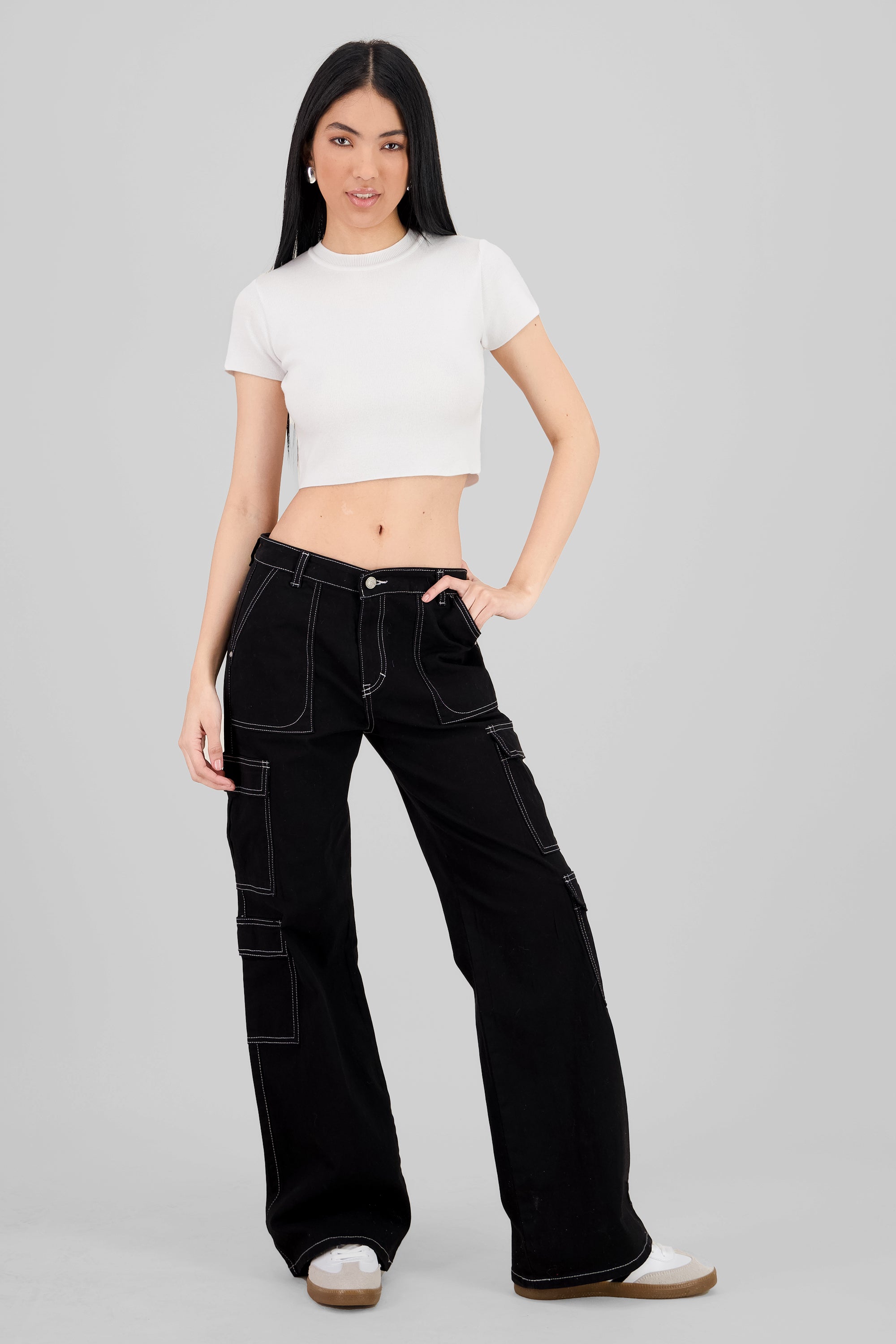 Basic Wide Leg Jeans BLACK