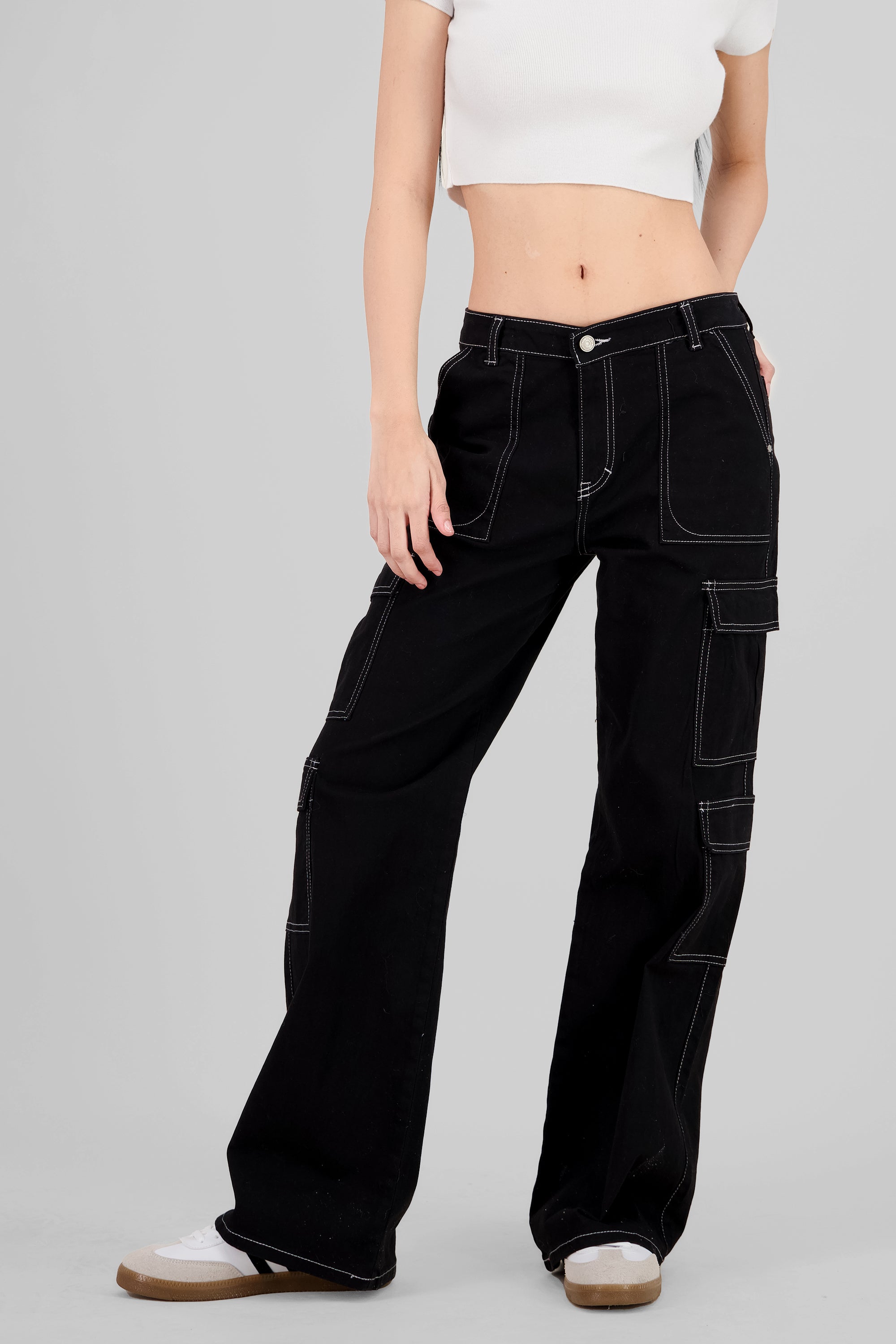 Basic Wide Leg Jeans BLACK