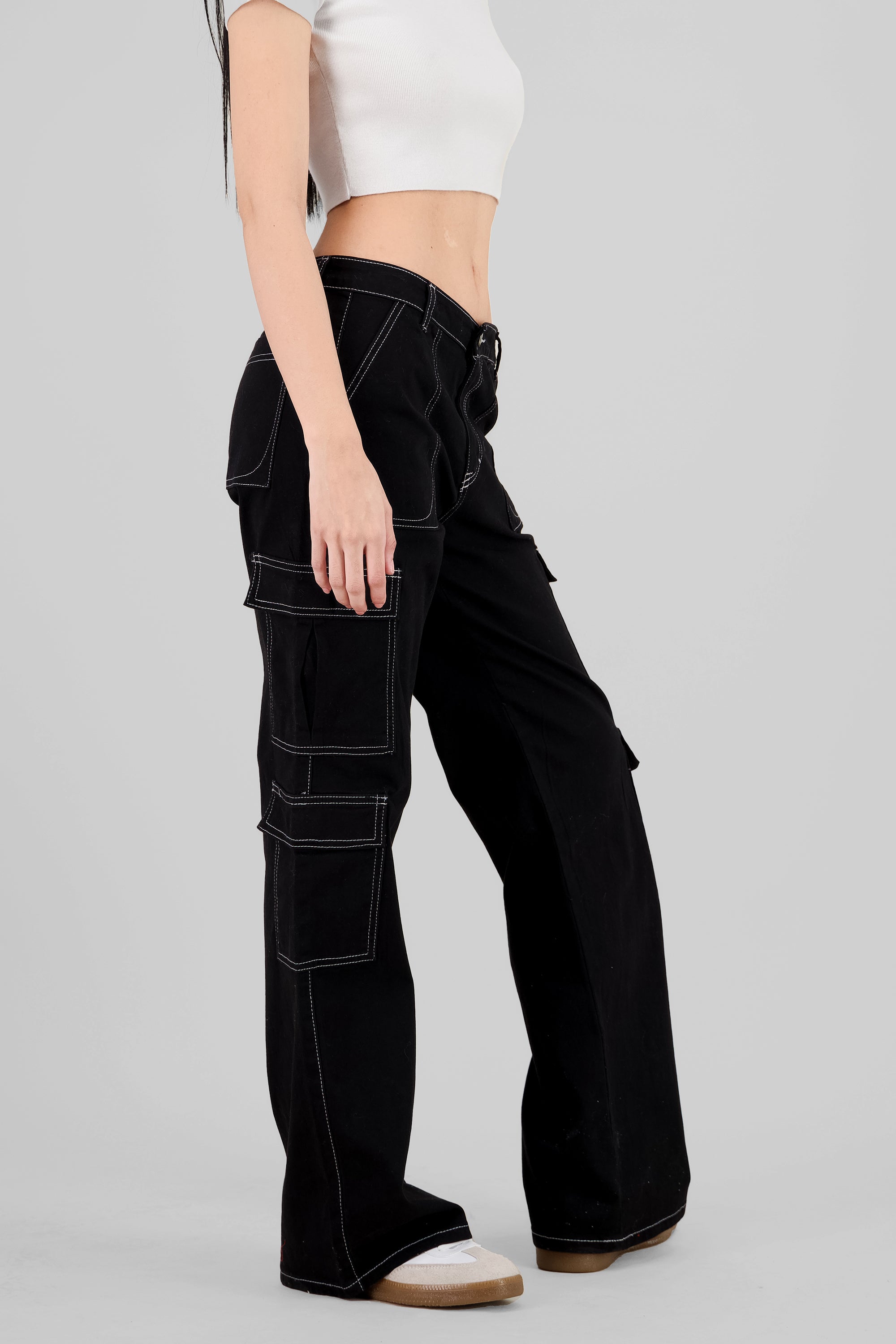 Basic Wide Leg Jeans BLACK