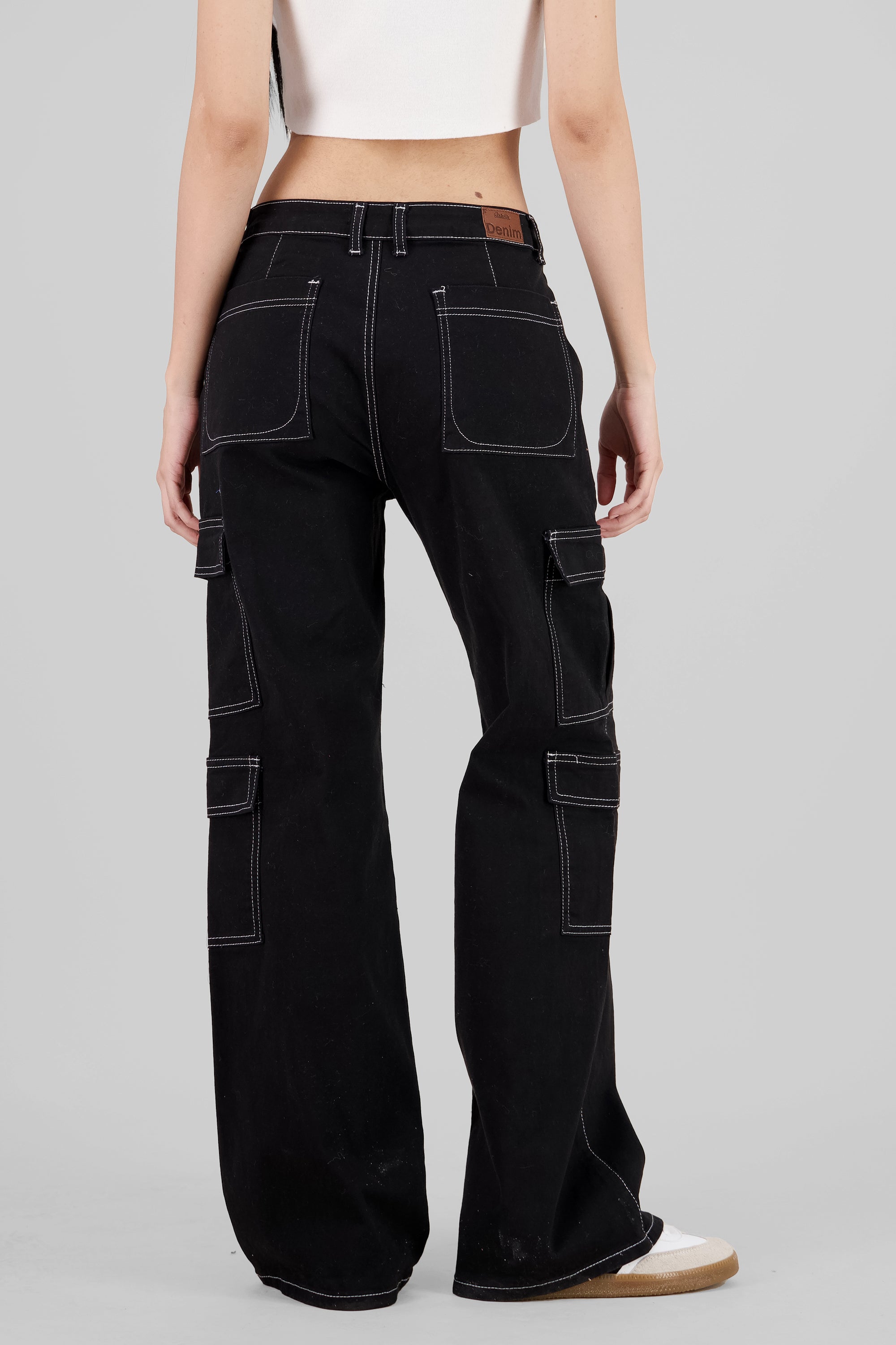 Basic Wide Leg Jeans BLACK