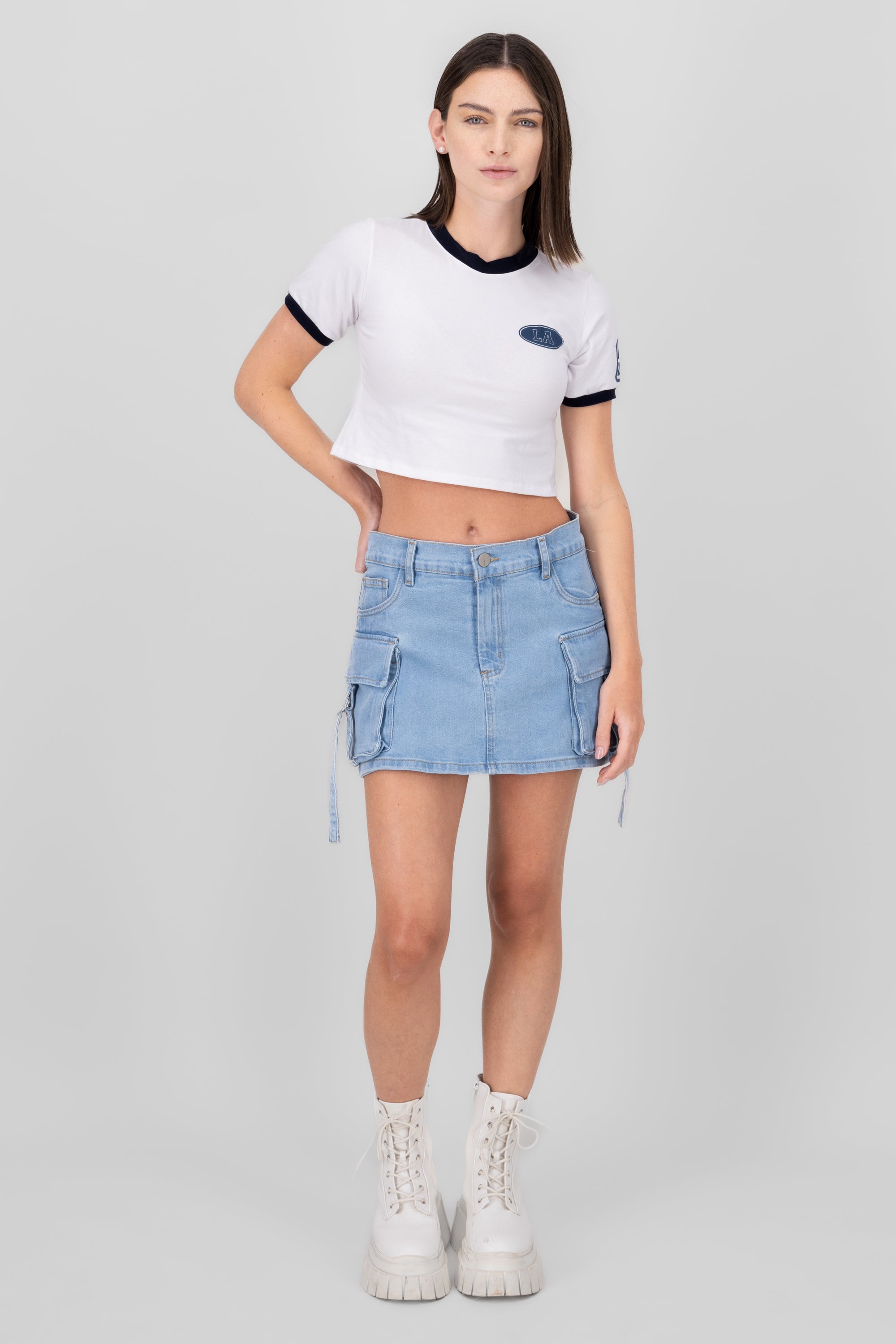 Cargo 2Pocket Mini Skort BLEACHED