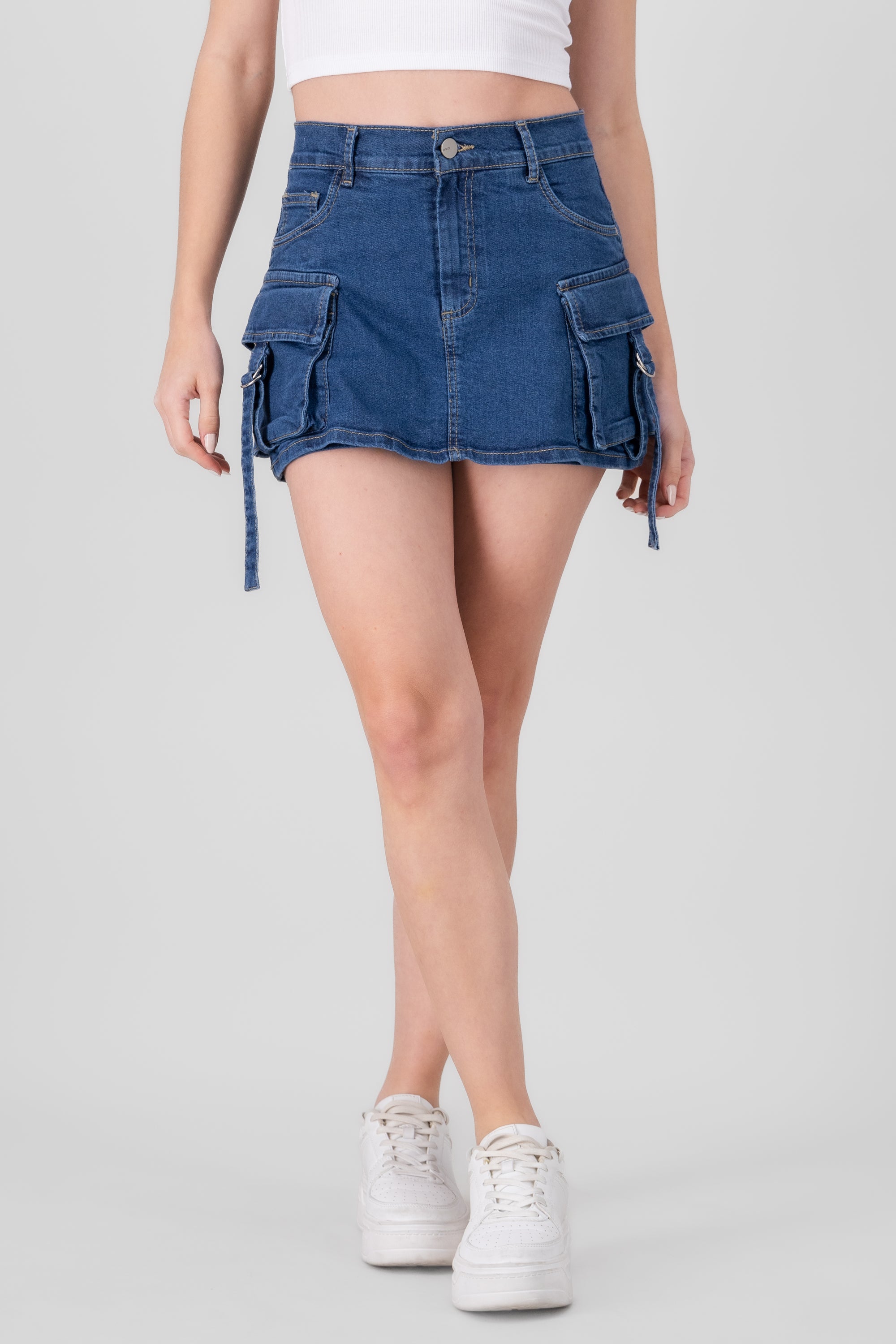 Cargo 2Pocket Mini Skort STONE