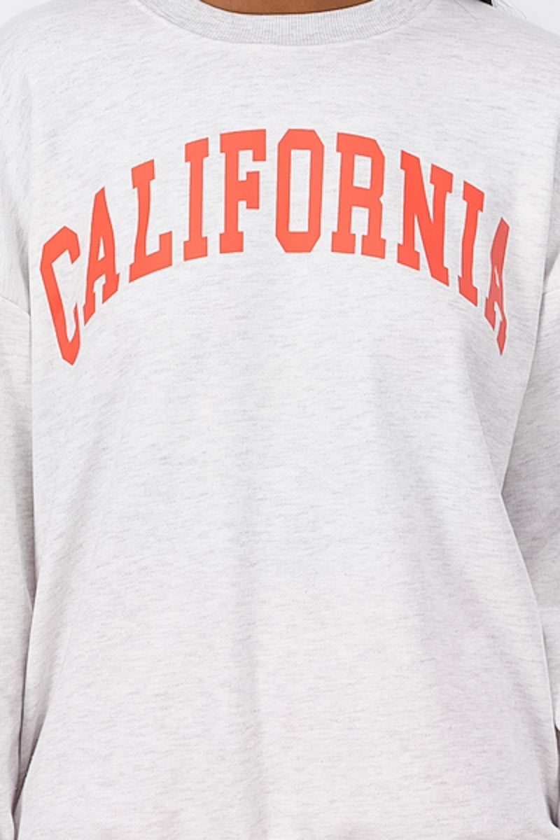 Oversized California Sweatshirt GRAY