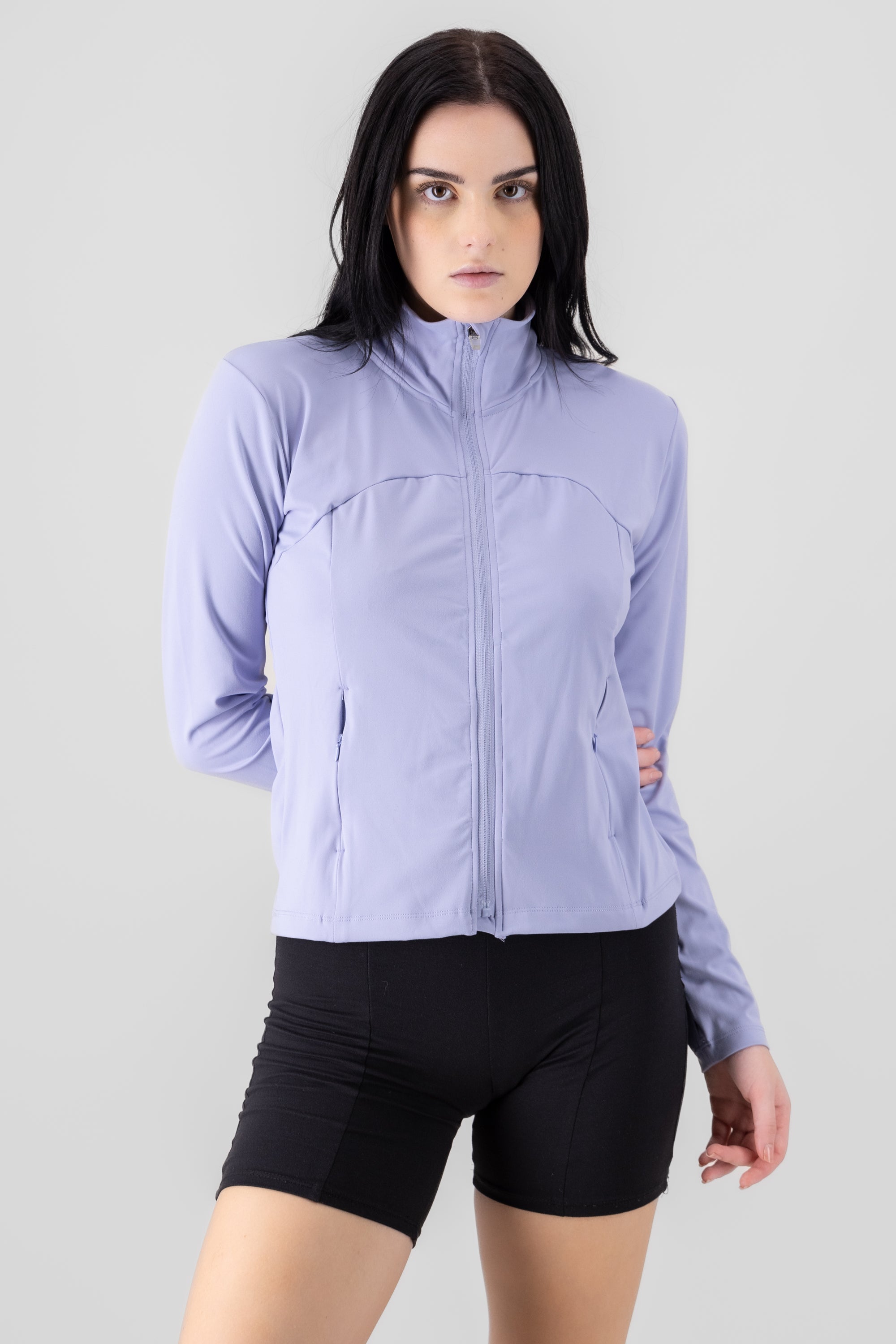 Sport Zip Up Workout Jacket BLUE