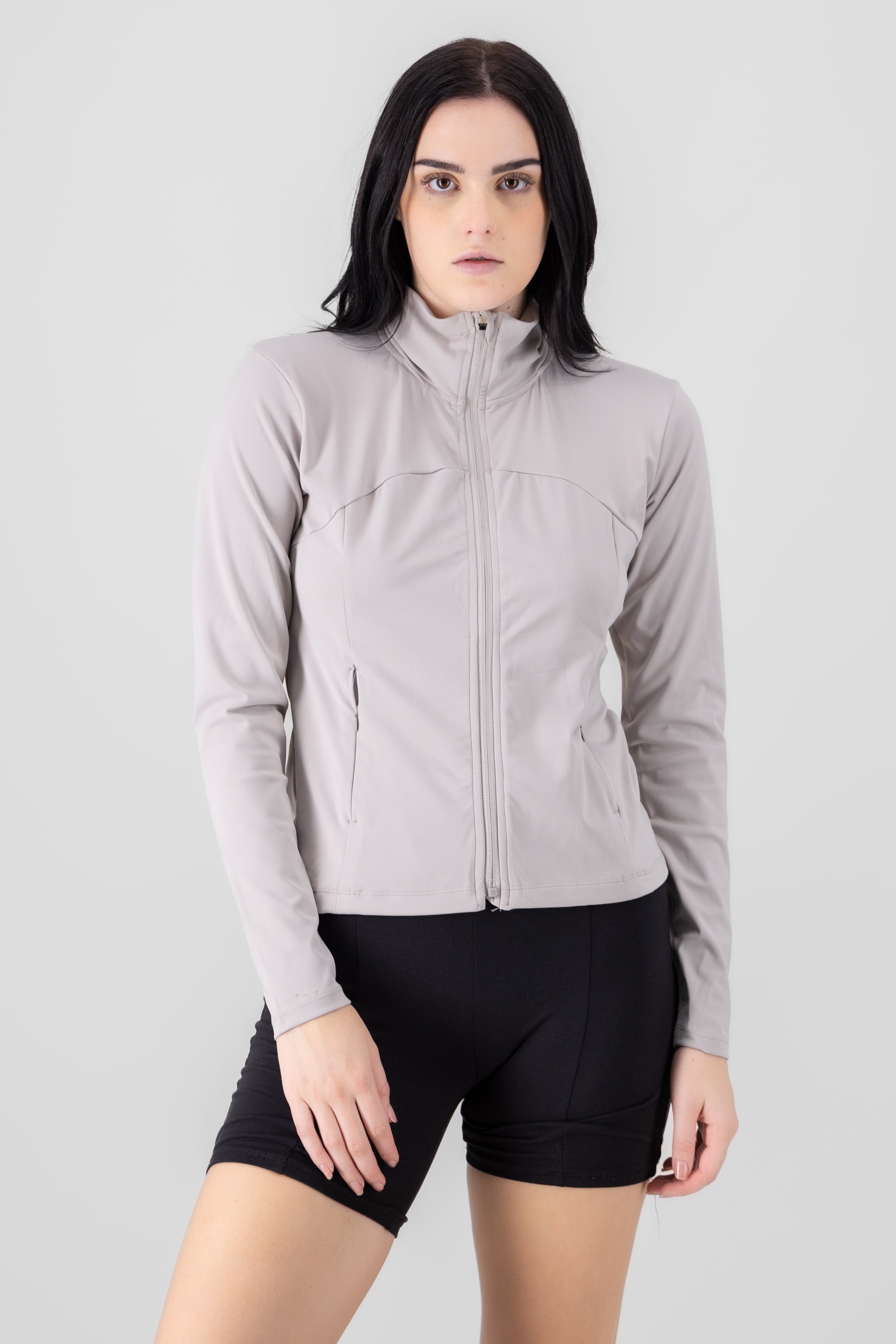 Sport Zip Up Workout Jacket GRAY