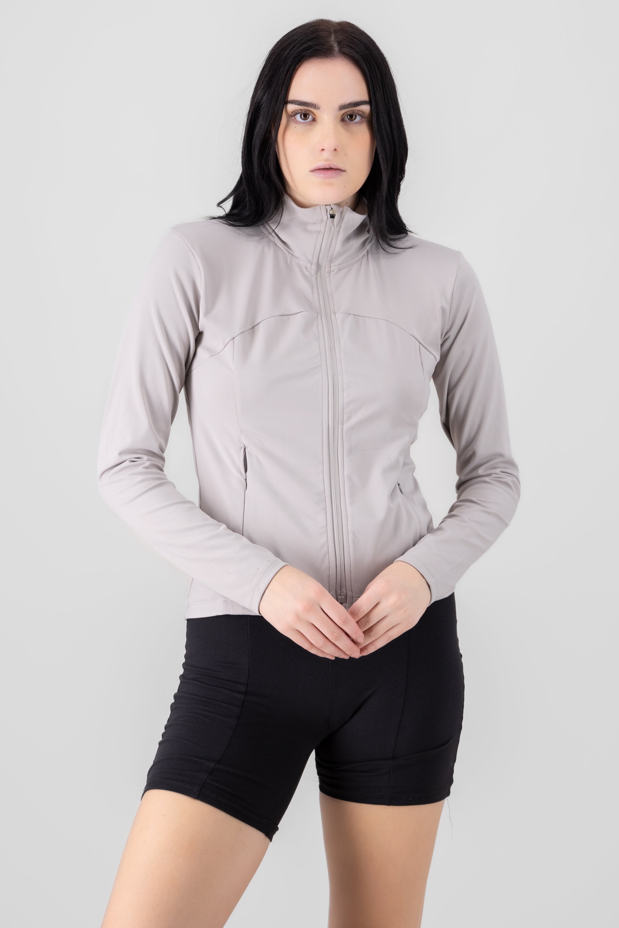 Sport Zip Up Workout Jacket GRAY