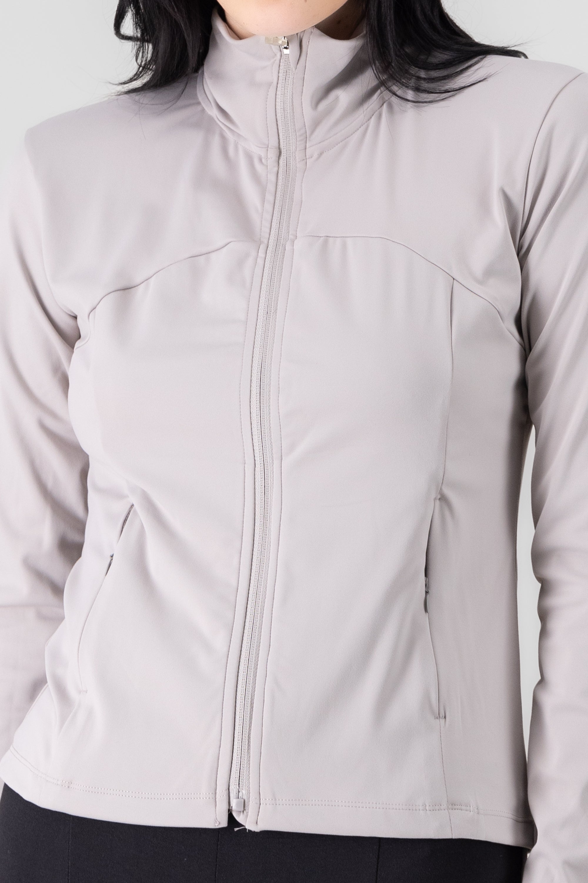 Sport Zip Up Workout Jacket GRAY