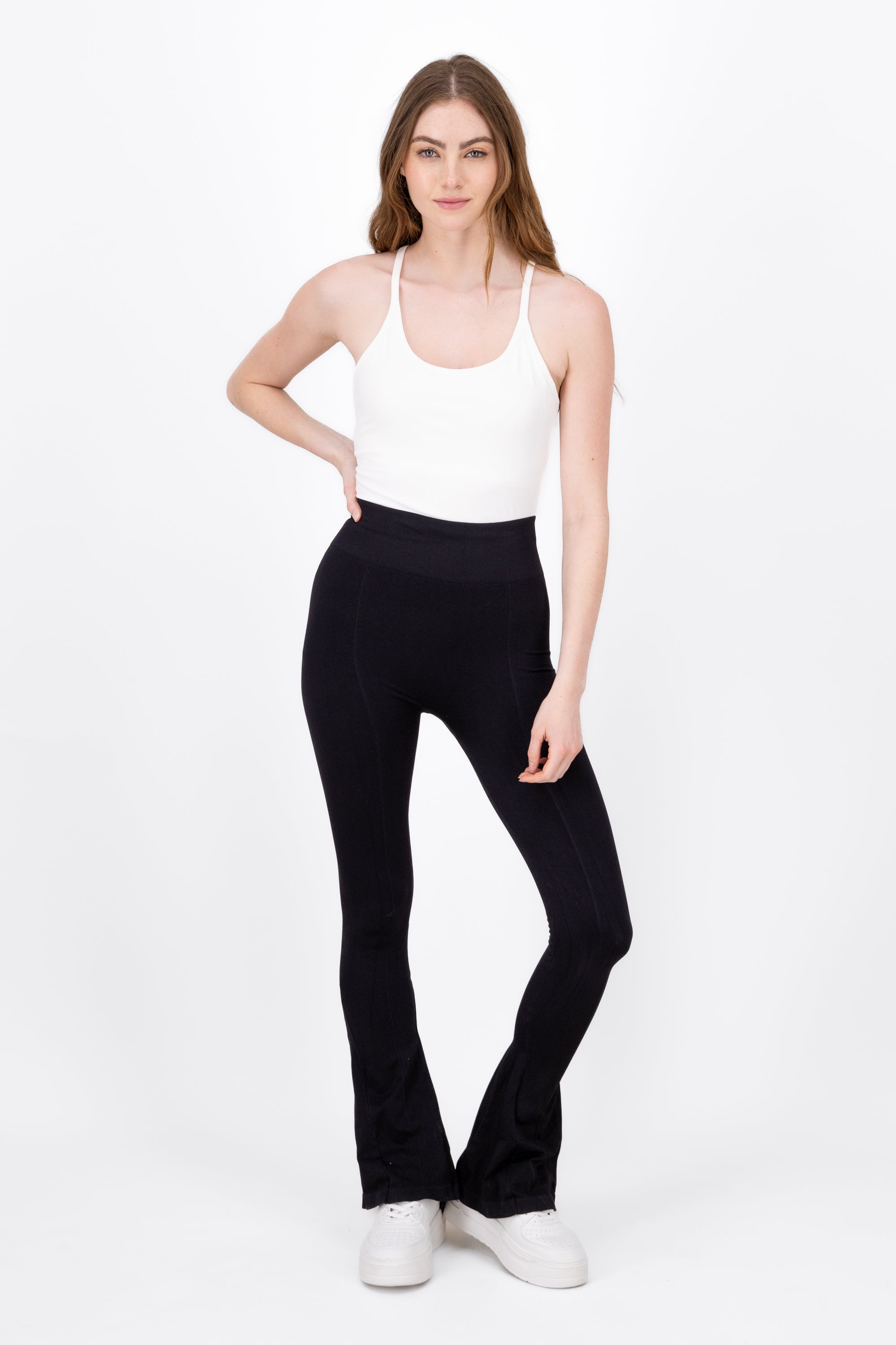 Bell Bottom HighWaisted leggings BLACK