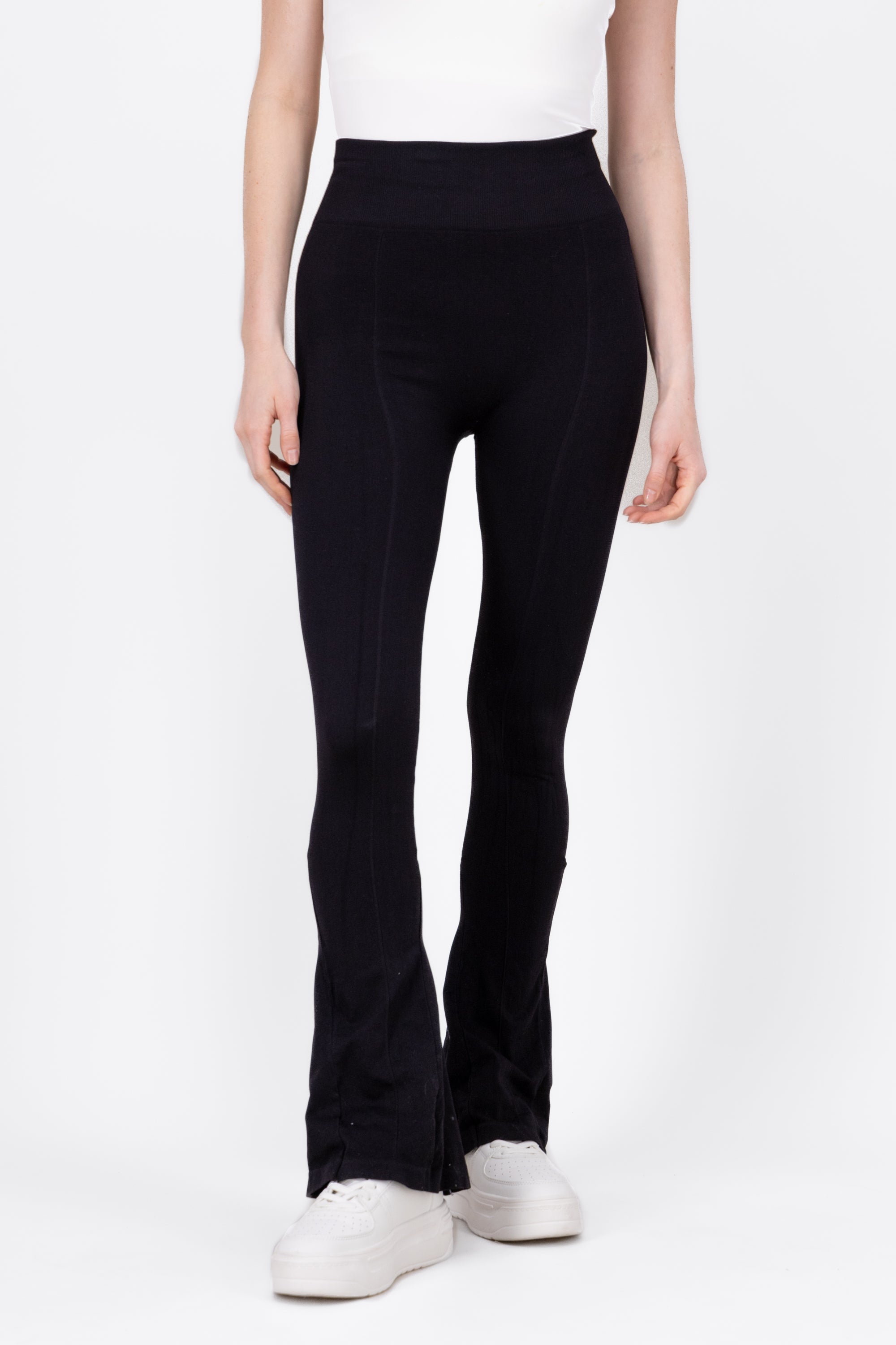 Bell Bottom HighWaisted leggings BLACK