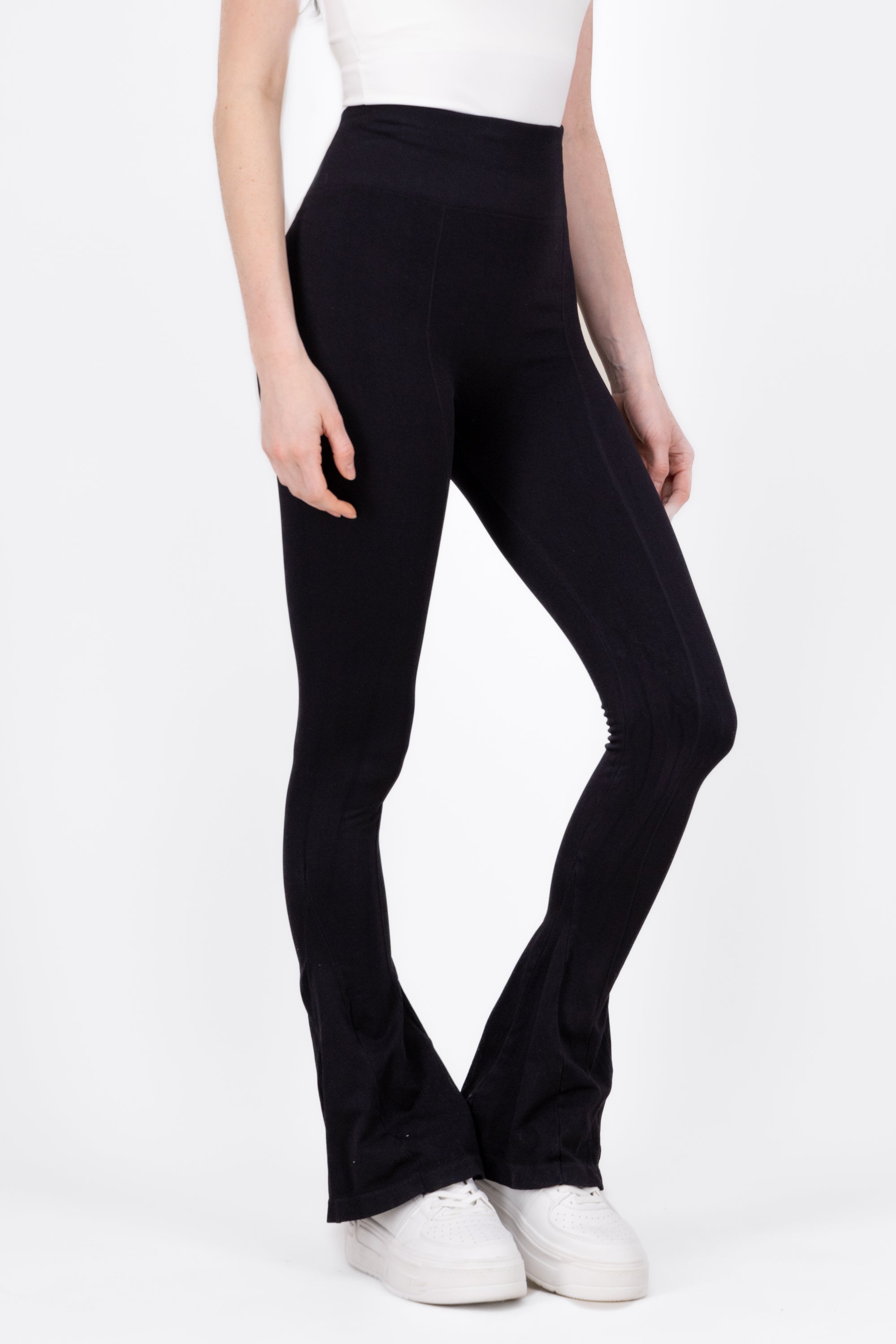 Bell Bottom HighWaisted leggings BLACK