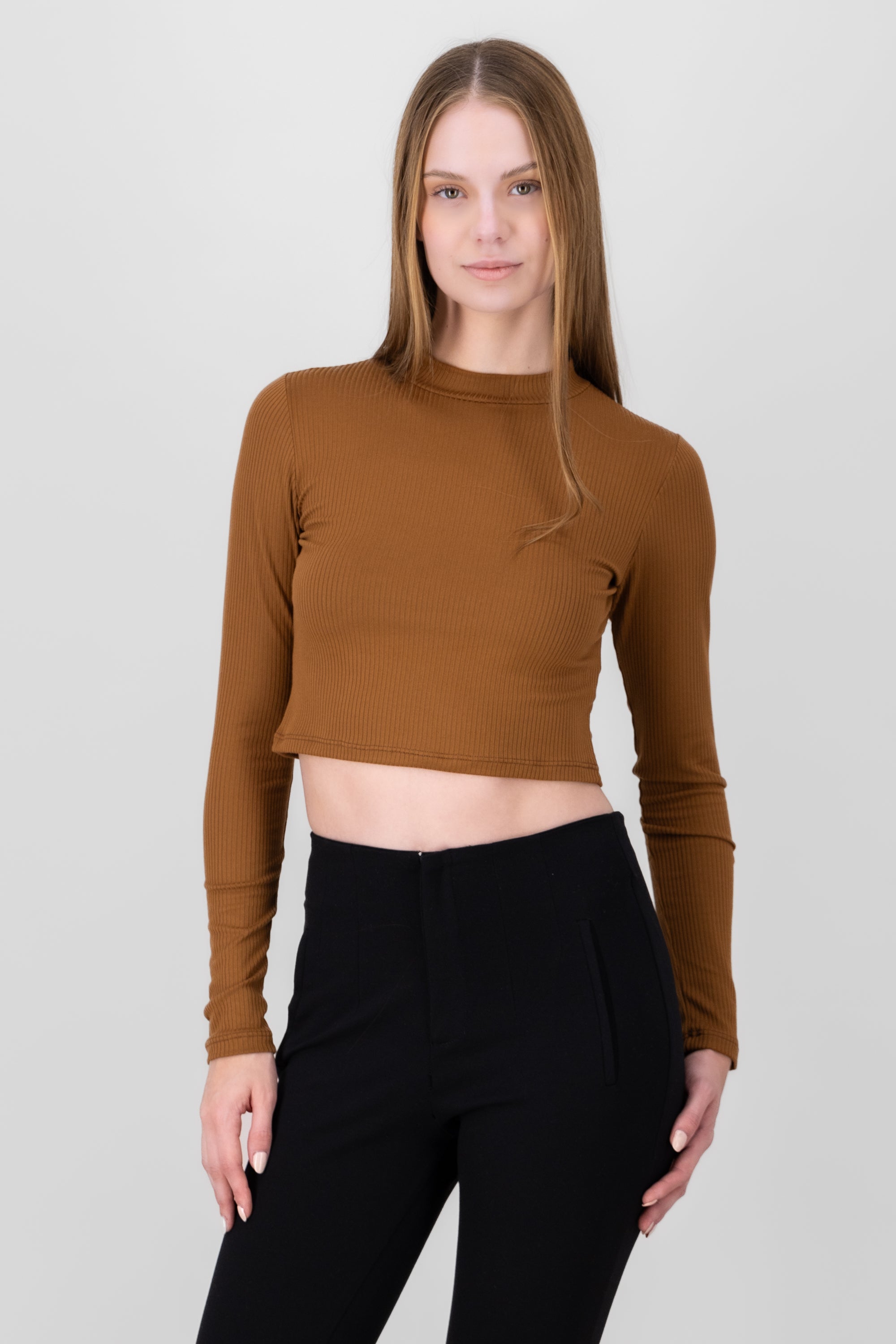 Side Buckle Skort BROWN