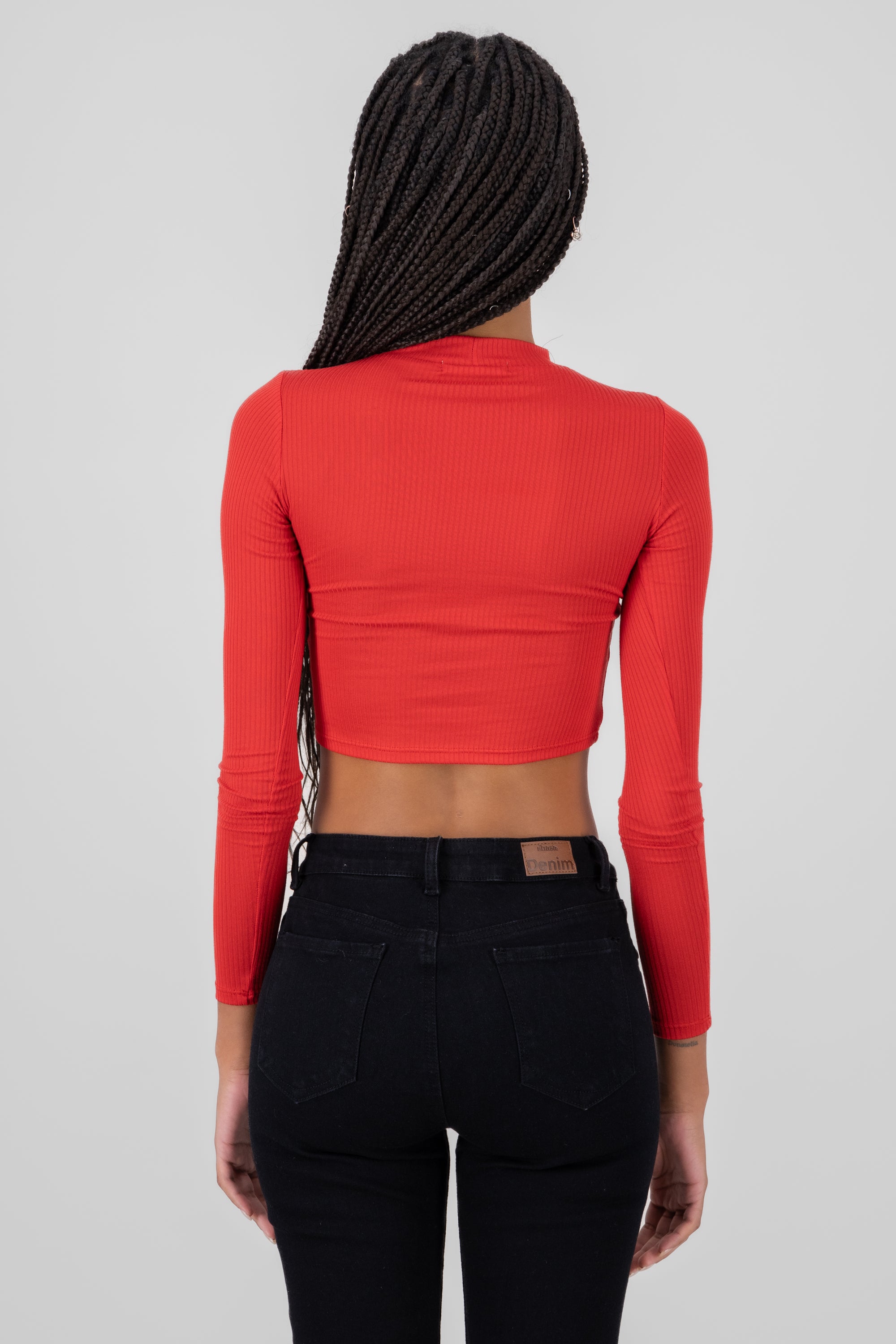 Side Buckle Skort RED