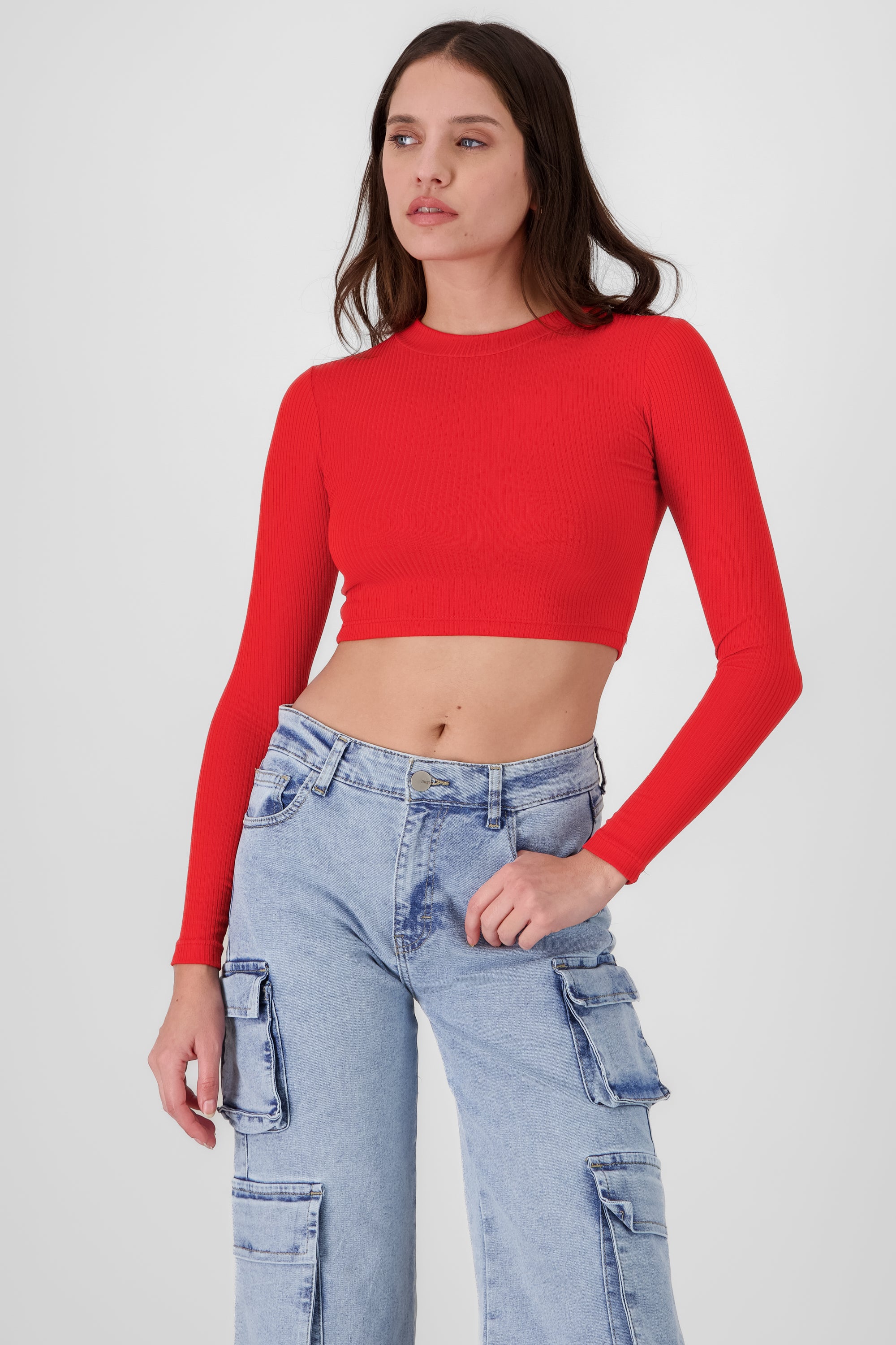 Side Buckle Skort POPPY RED