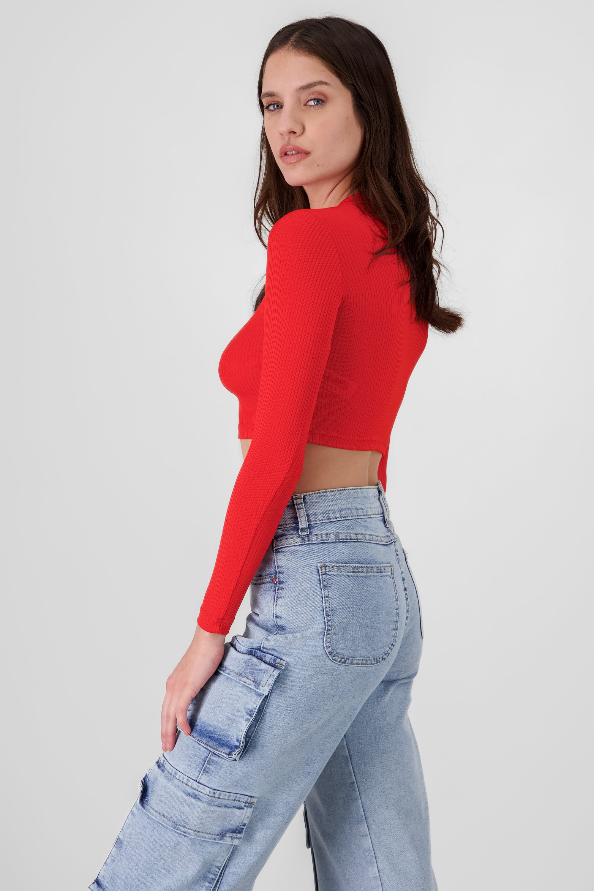 Side Buckle Skort POPPY RED