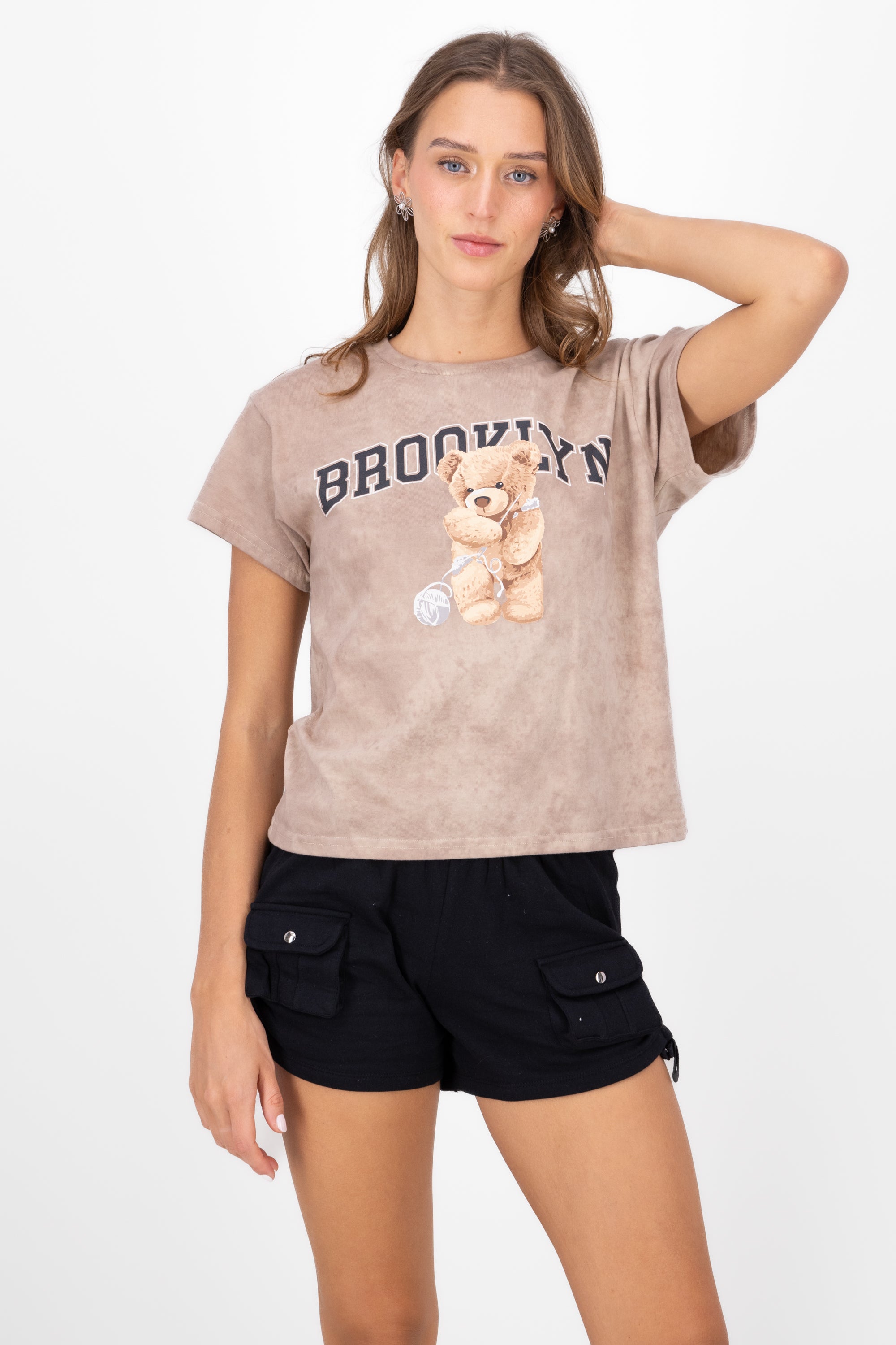 Brooklyn Teddy Graphic TShirt BEIGE