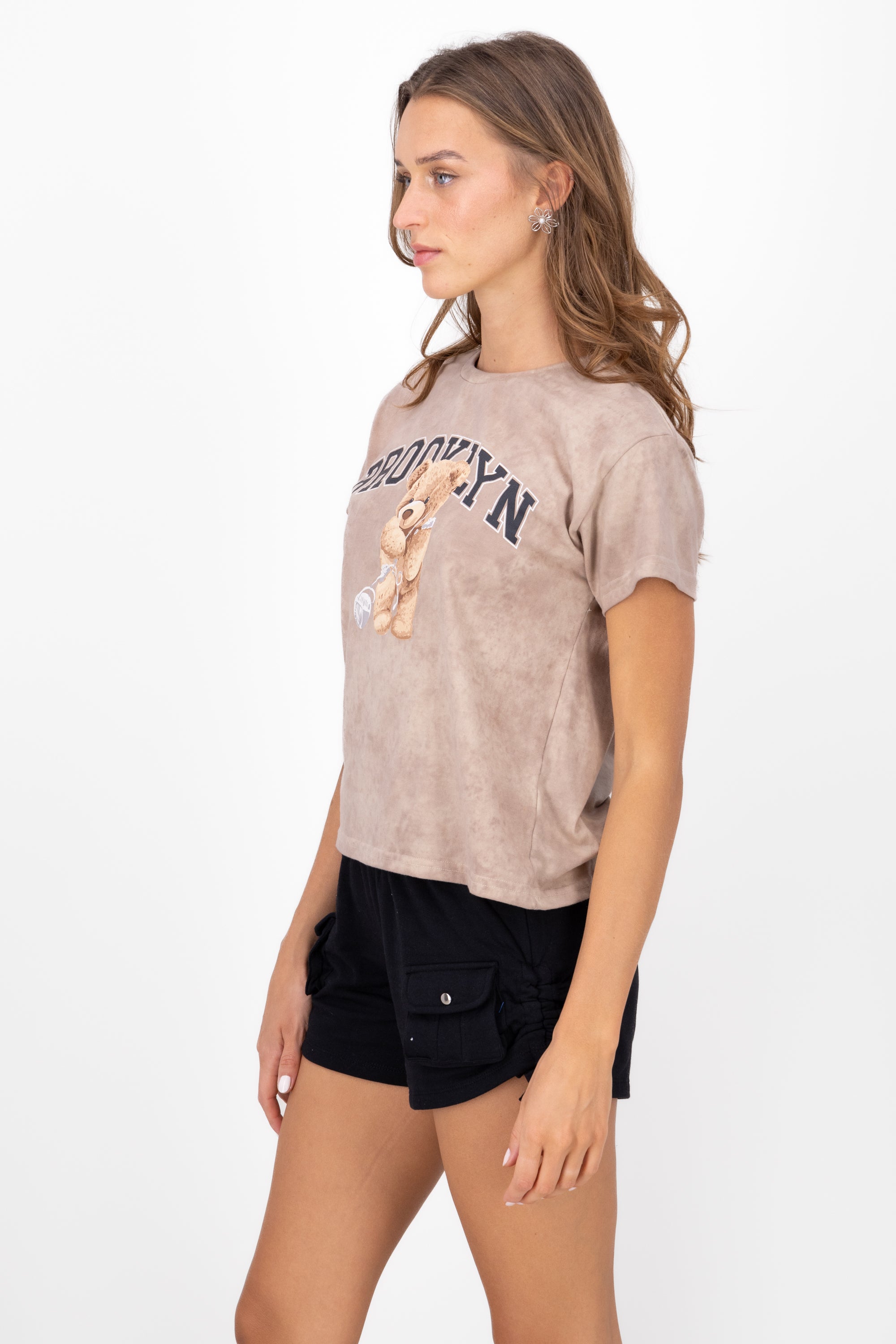 Brooklyn Teddy Graphic TShirt BEIGE