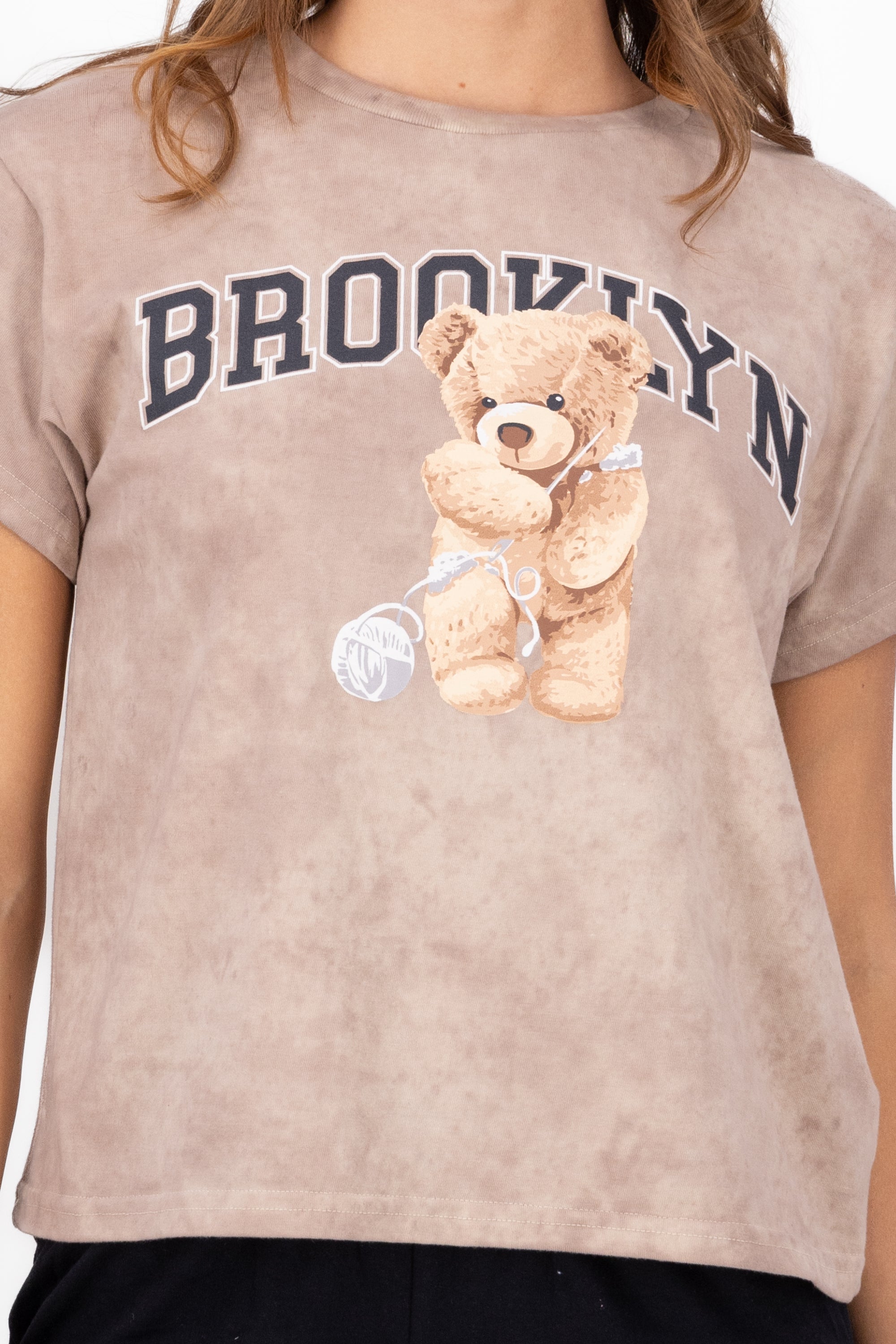 Brooklyn Teddy Graphic TShirt BEIGE