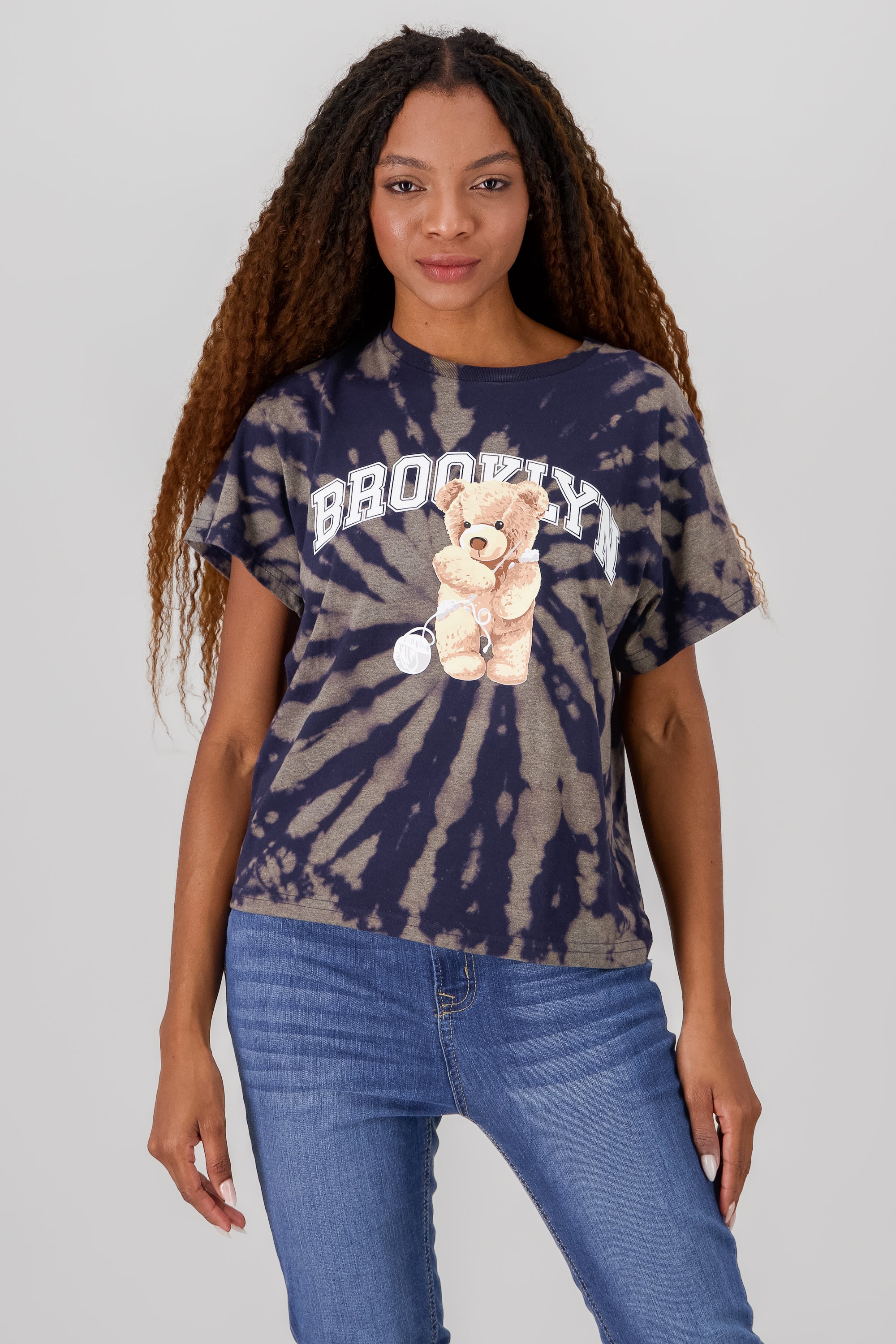 Brooklyn Teddy Graphic TShirt NAVY