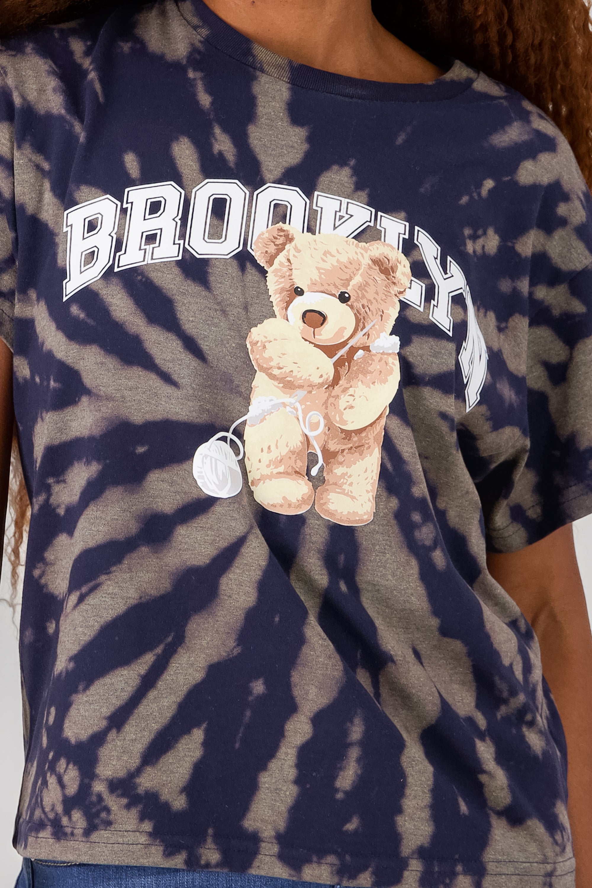 Brooklyn Teddy Graphic TShirt NAVY