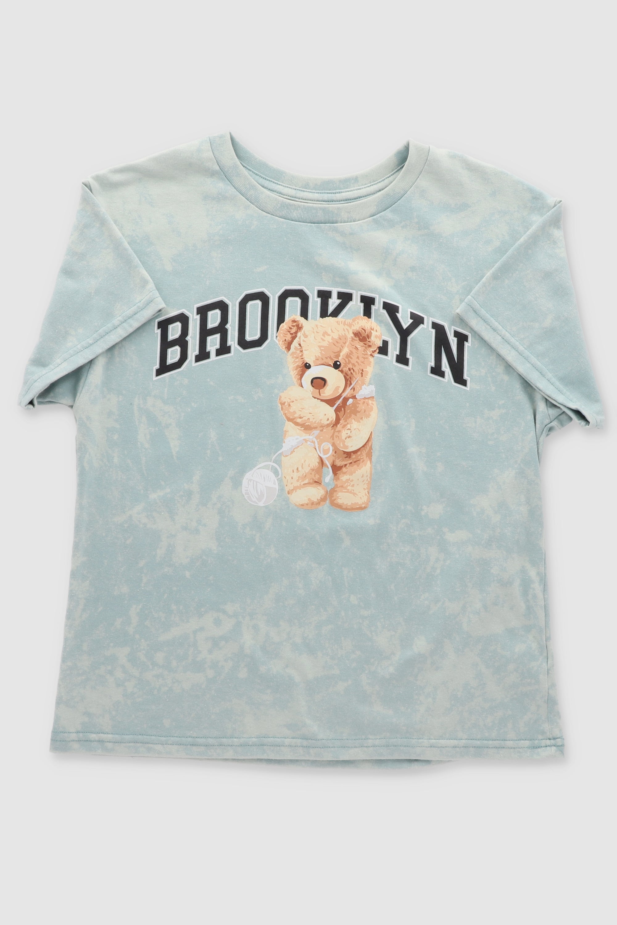 Brooklyn Teddy Graphic TShirt SAGE