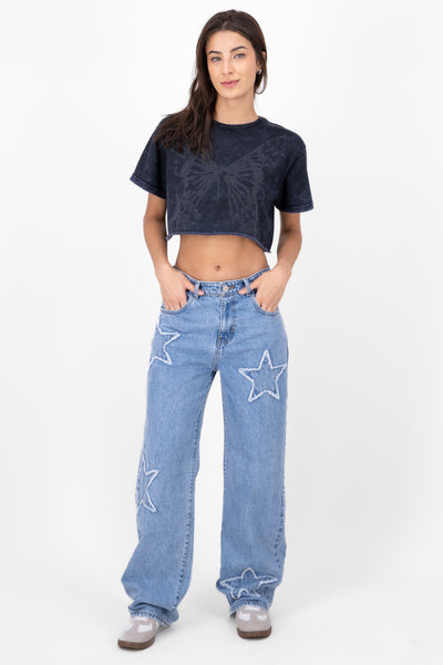 Starry MidRise Jeans LIGHT WASH