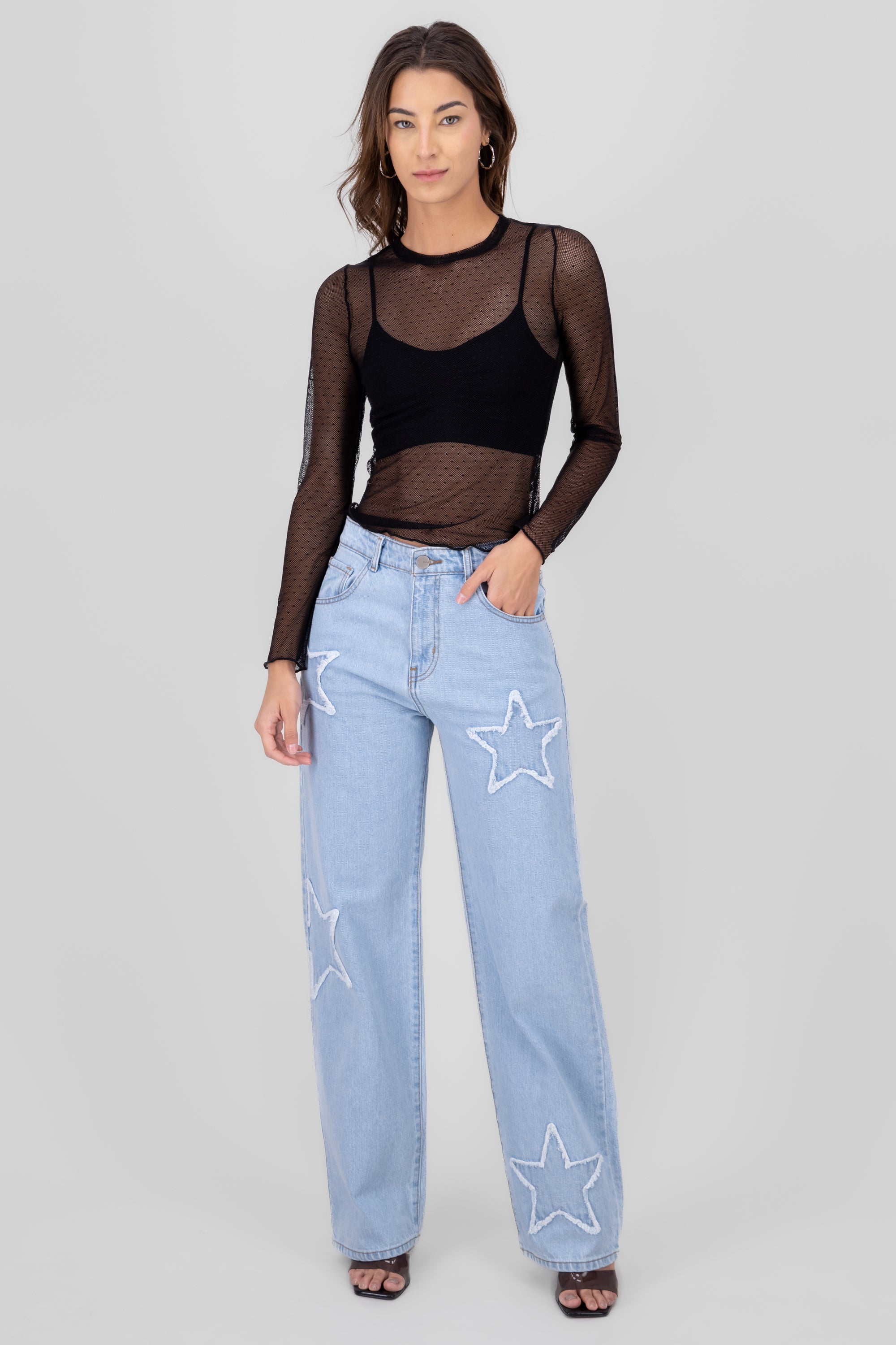 Starry MidRise Jeans BLEACHED