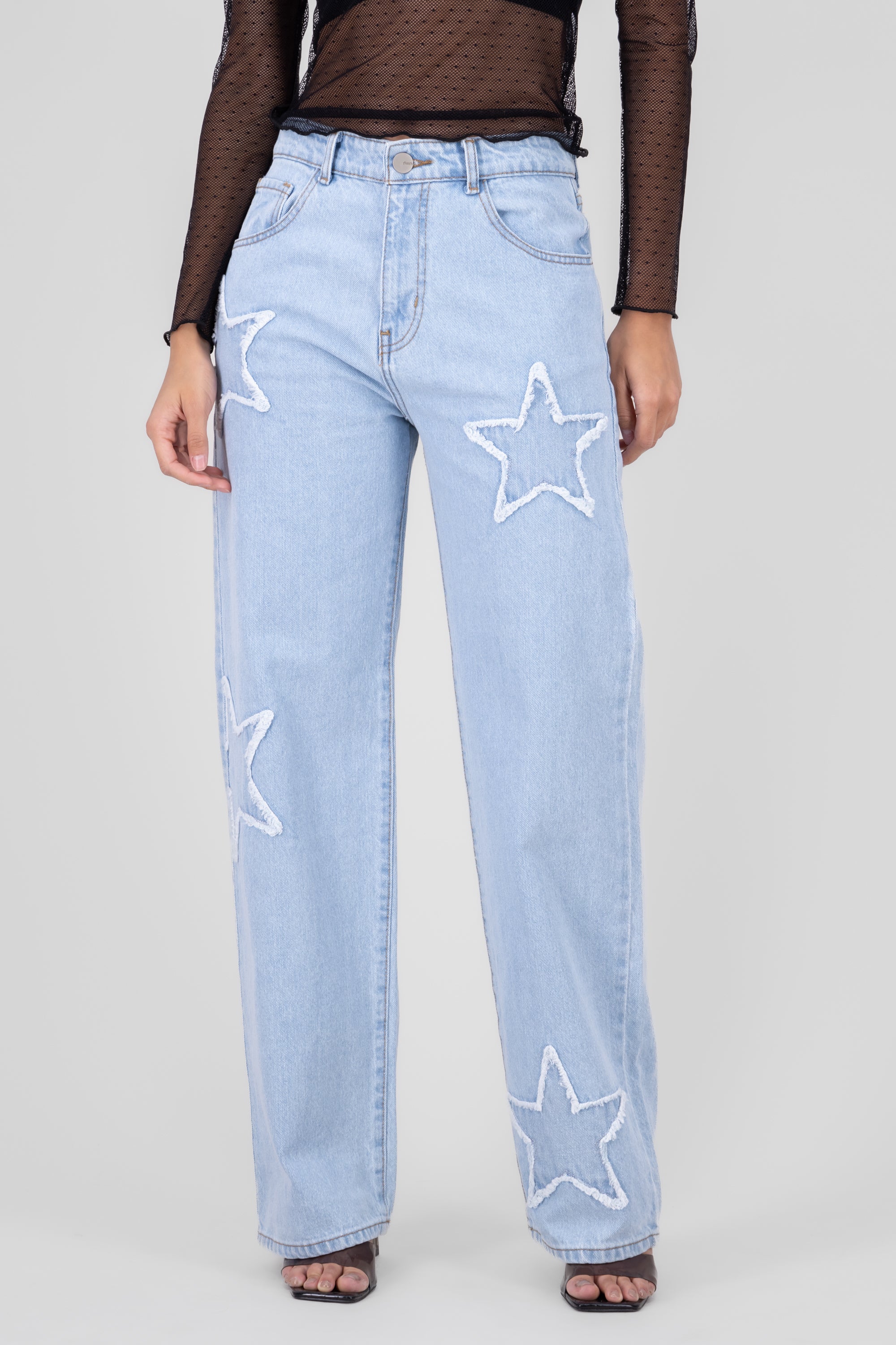 Starry MidRise Jeans BLEACHED