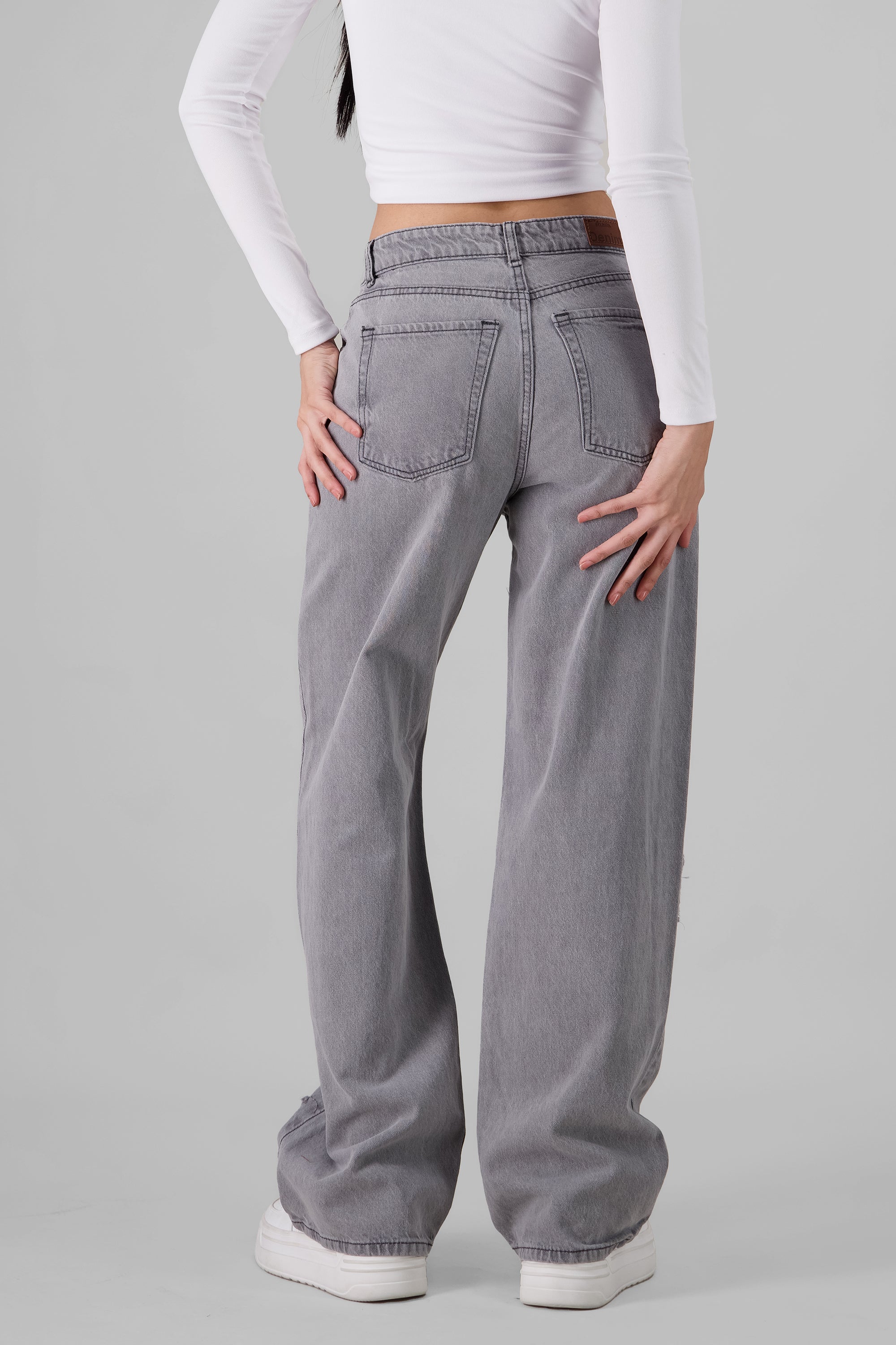 Starry MidRise Jeans LIGHT GRAY