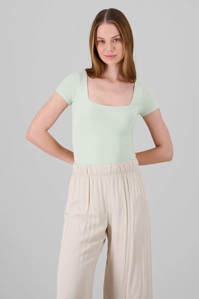 SquareNeckline Basic Bodysuit MINT