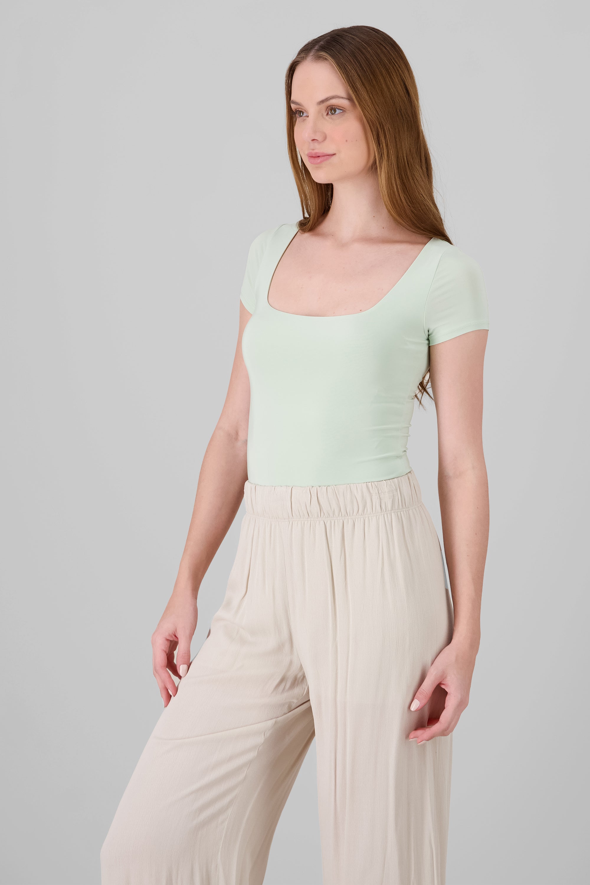 SquareNeckline Basic Bodysuit MINT