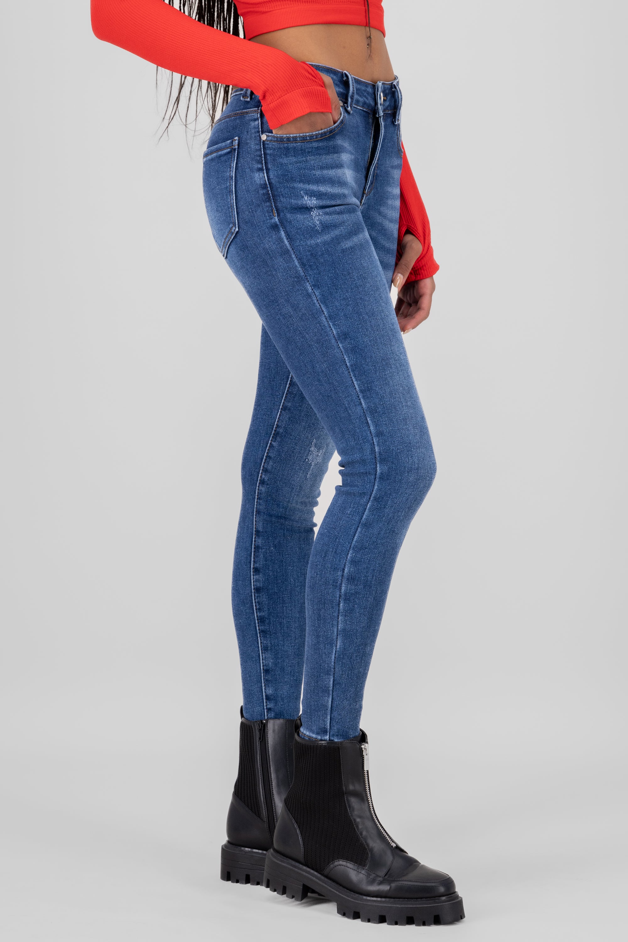 Washed Skinny Jeans DARK WASH