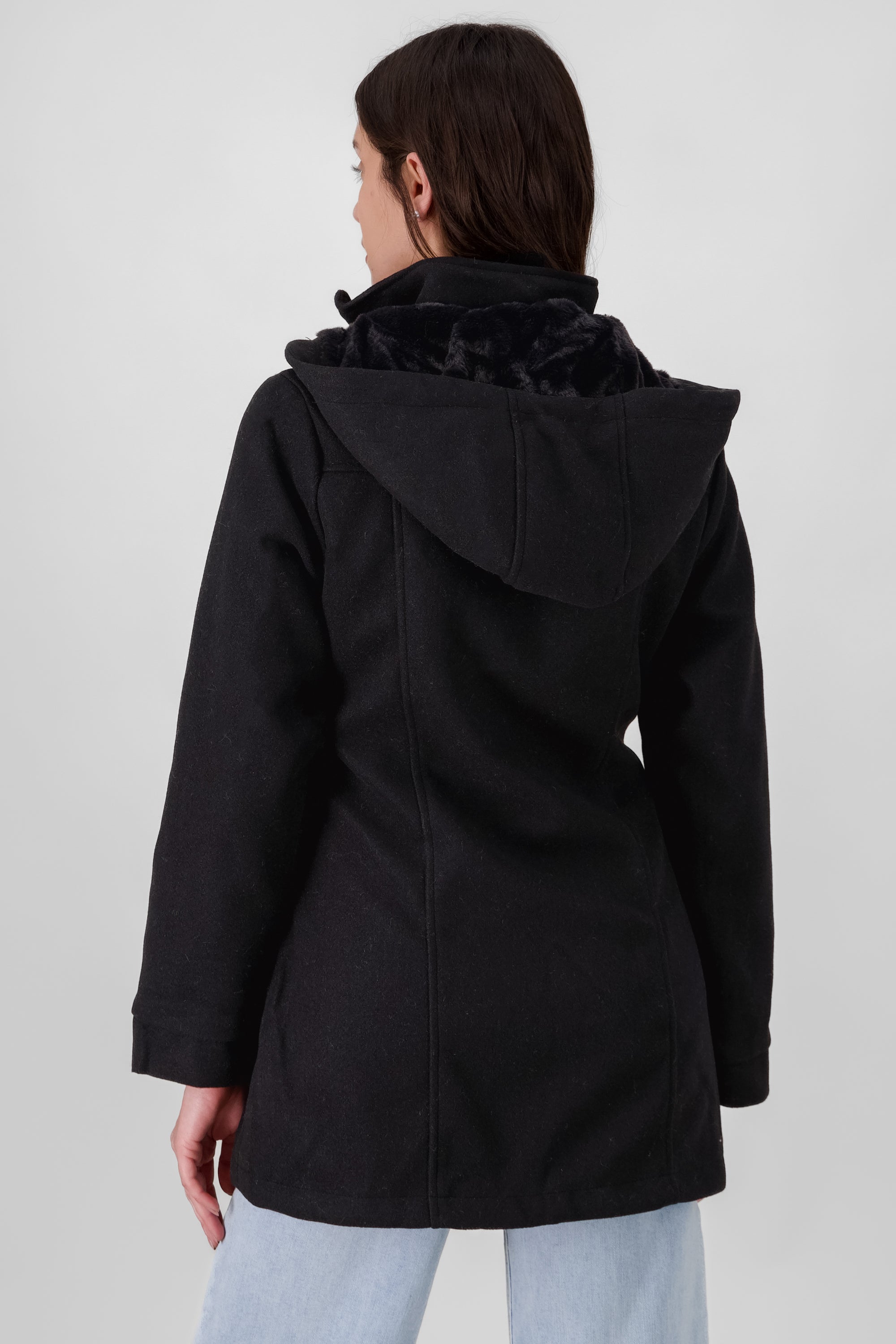 Coat Zipper Detail BLACK