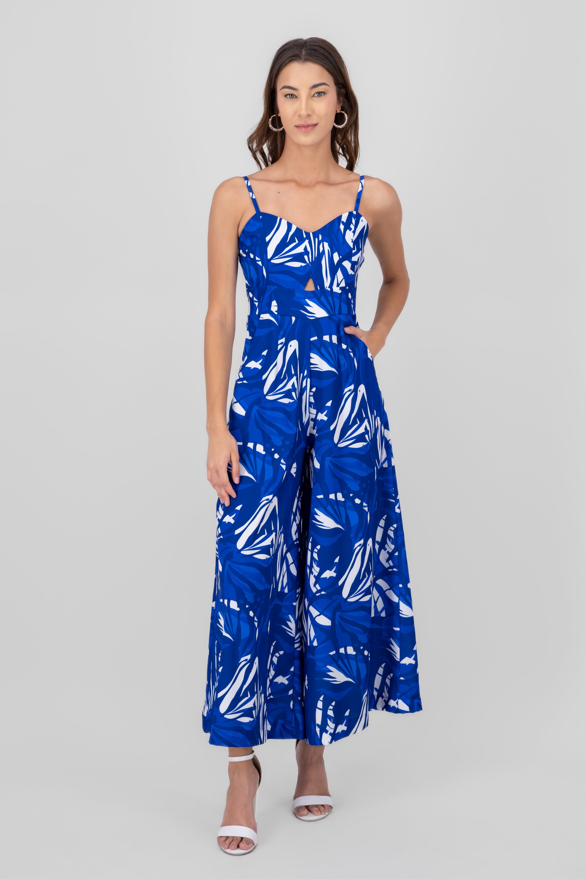 On Vacay Tropical Jumpsuit BLUE COMBO