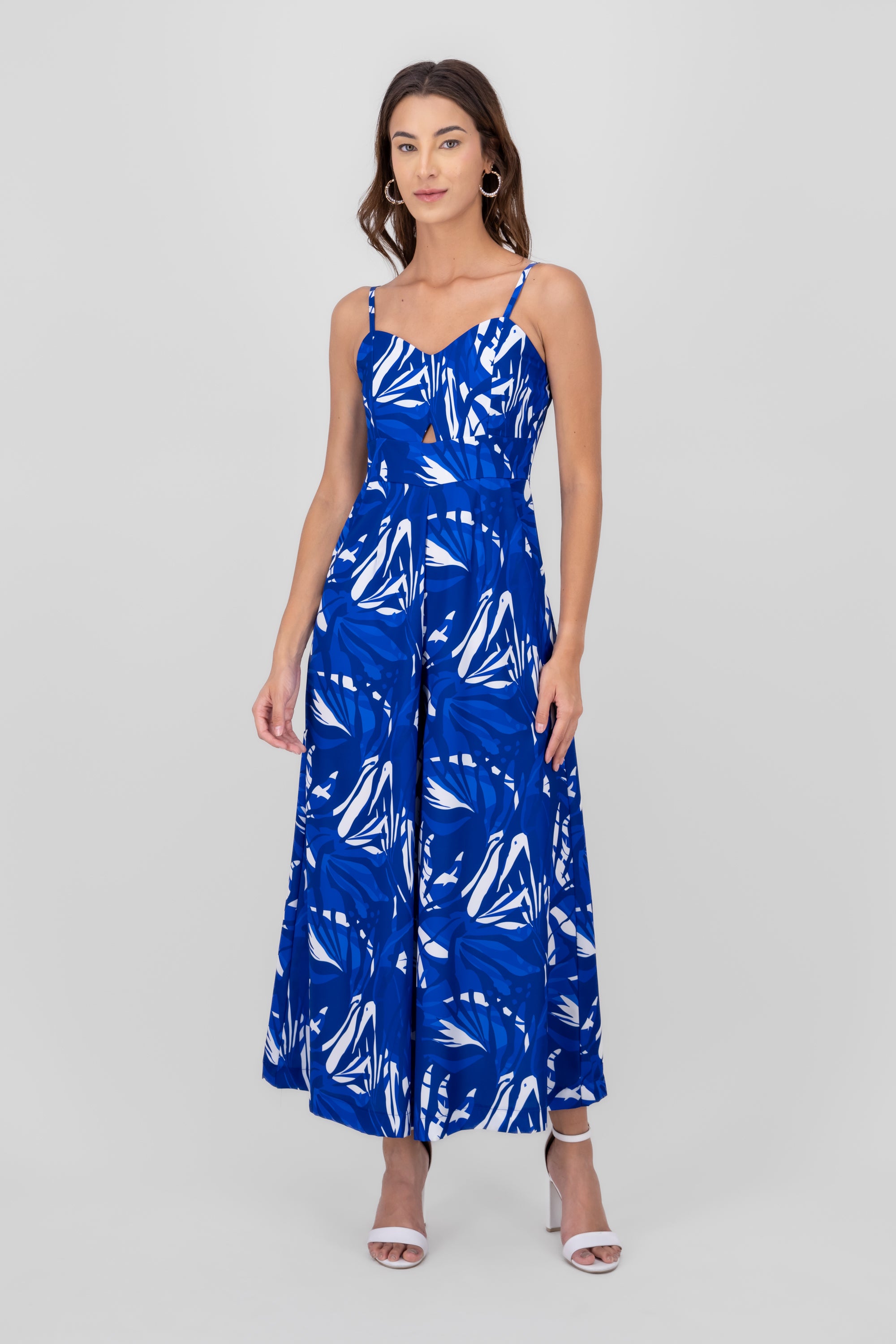 On Vacay Tropical Jumpsuit BLUE COMBO