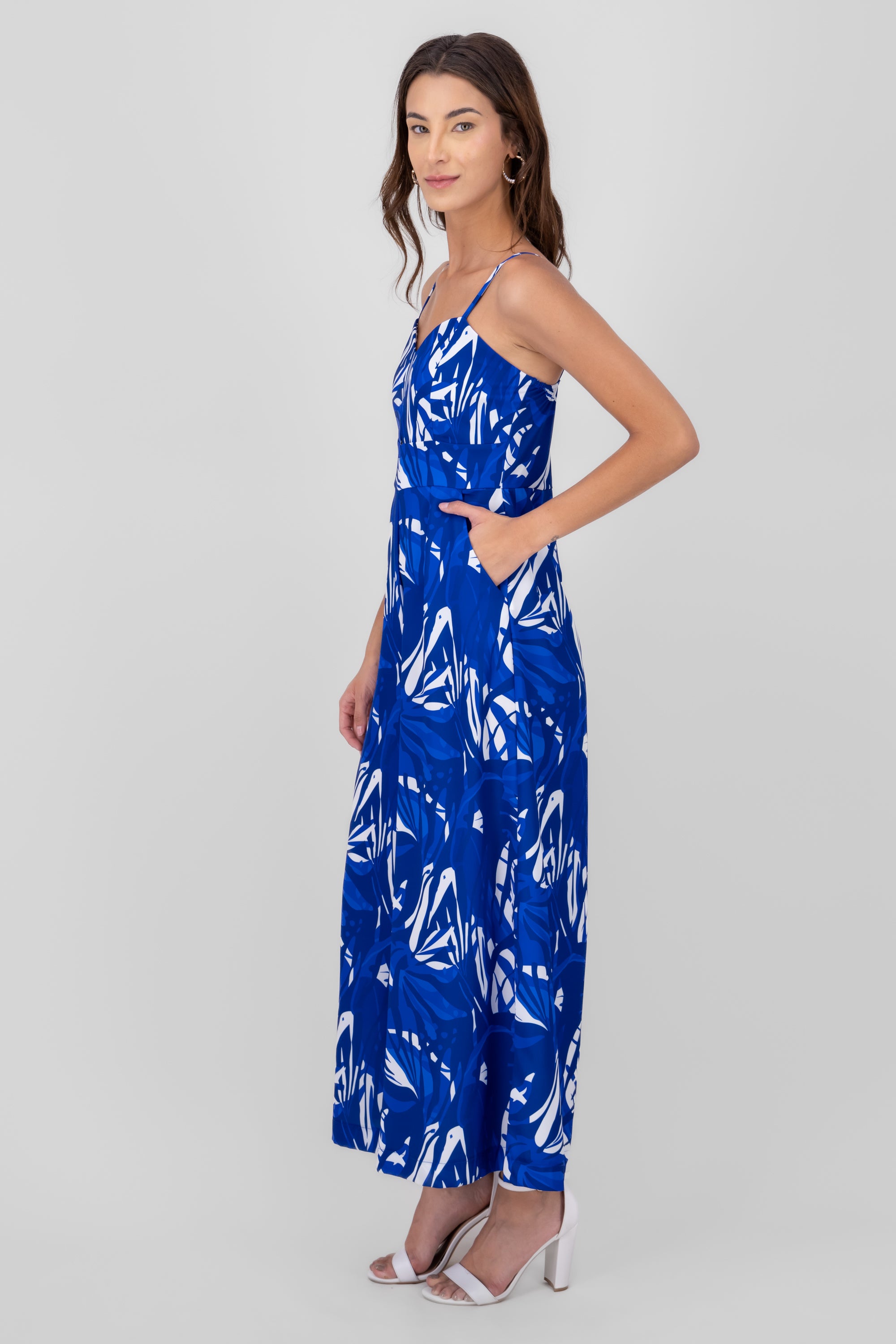 On Vacay Tropical Jumpsuit BLUE COMBO