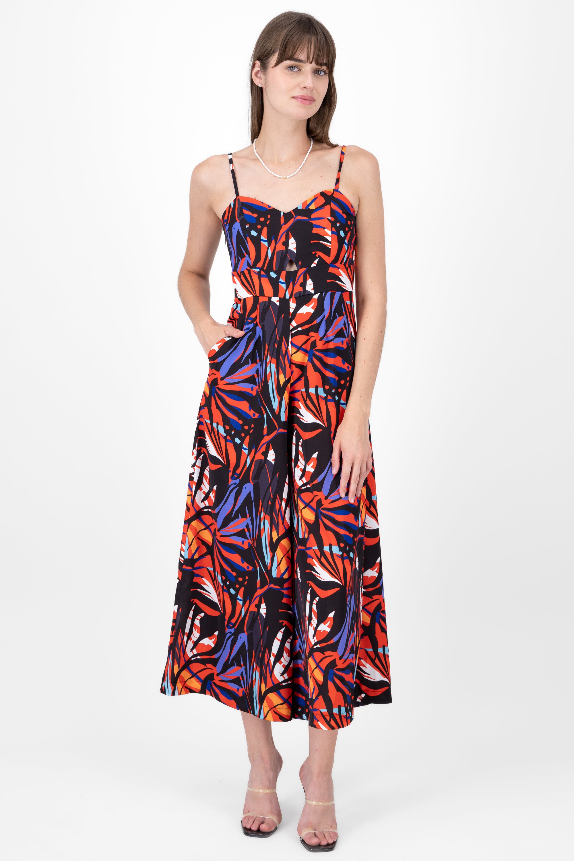 On Vacay Tropical Jumpsuit BLACK