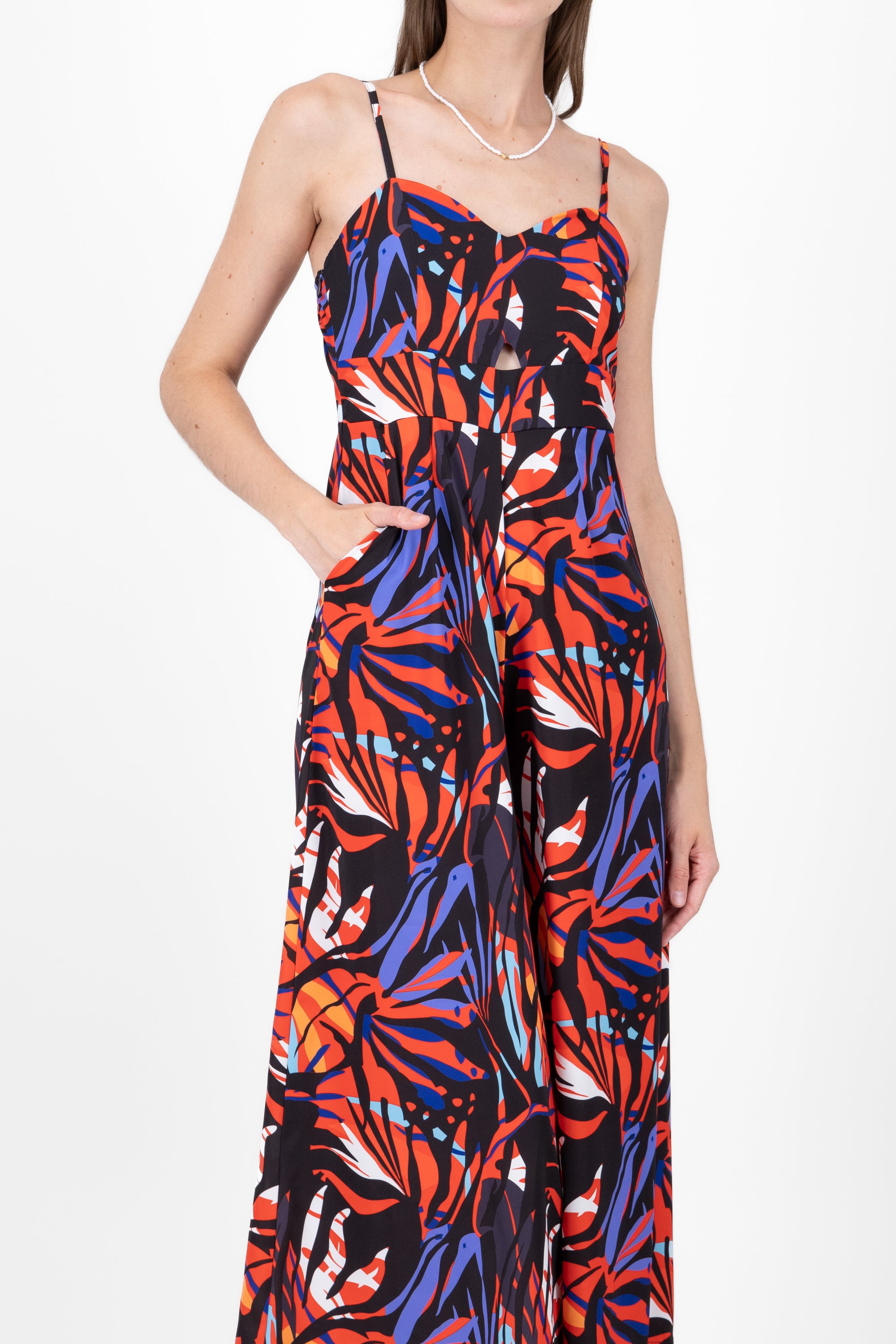 On Vacay Tropical Jumpsuit BLACK