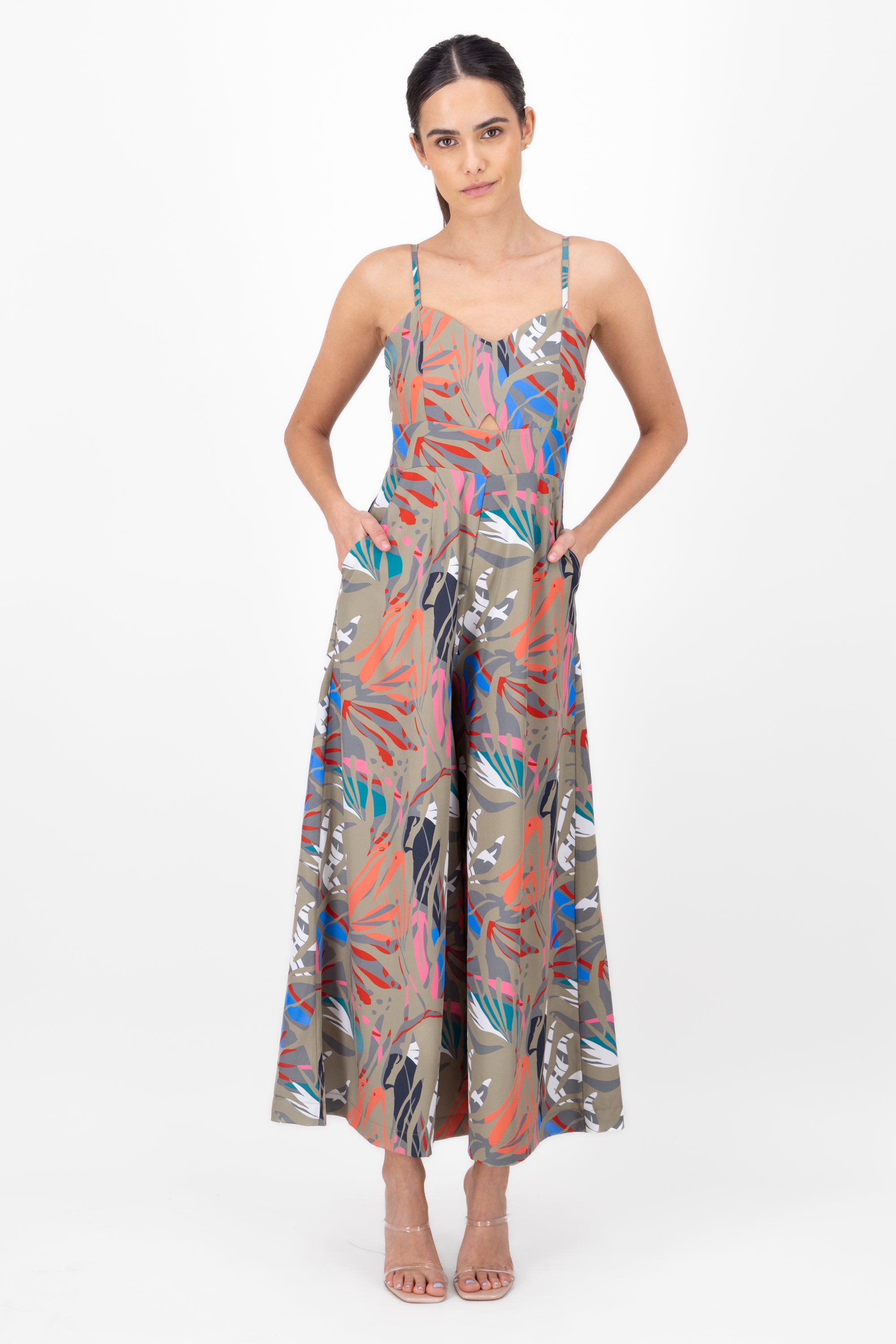 On Vacay Tropical Jumpsuit SAGE