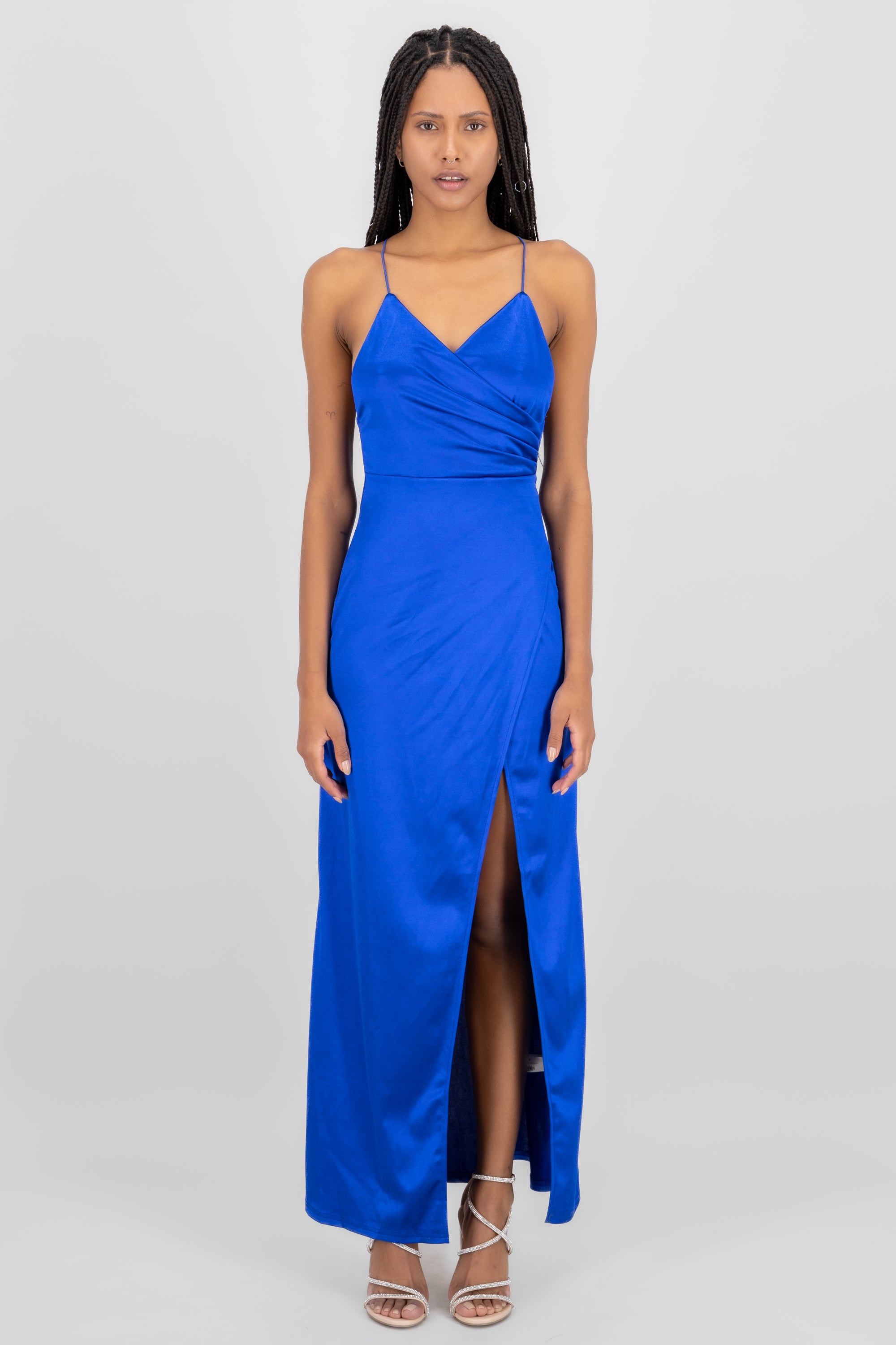 The Gown' Wrap Maxi Skirt ROYAL BLUE