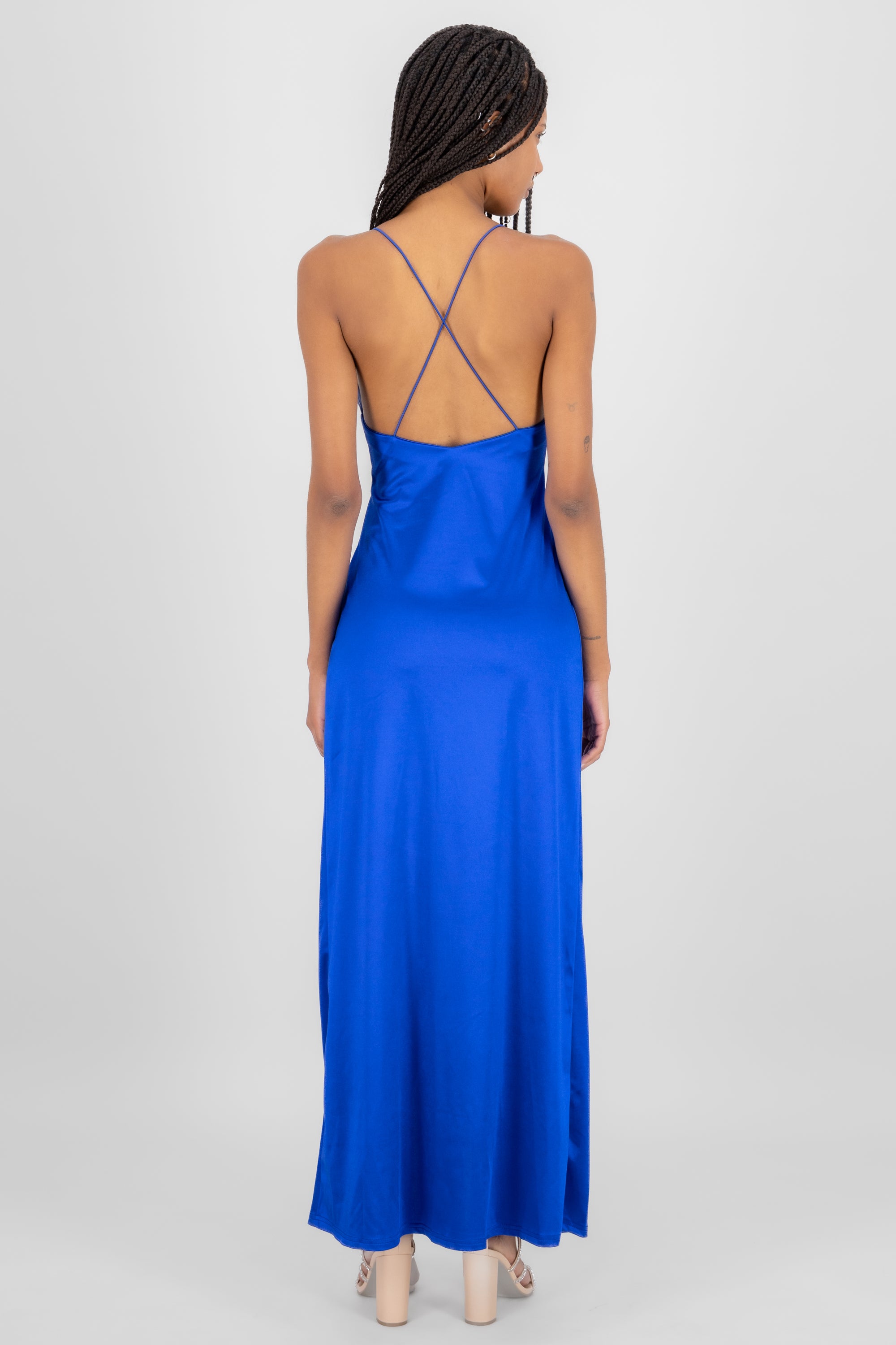 The Gown' Wrap Maxi Skirt ROYAL BLUE