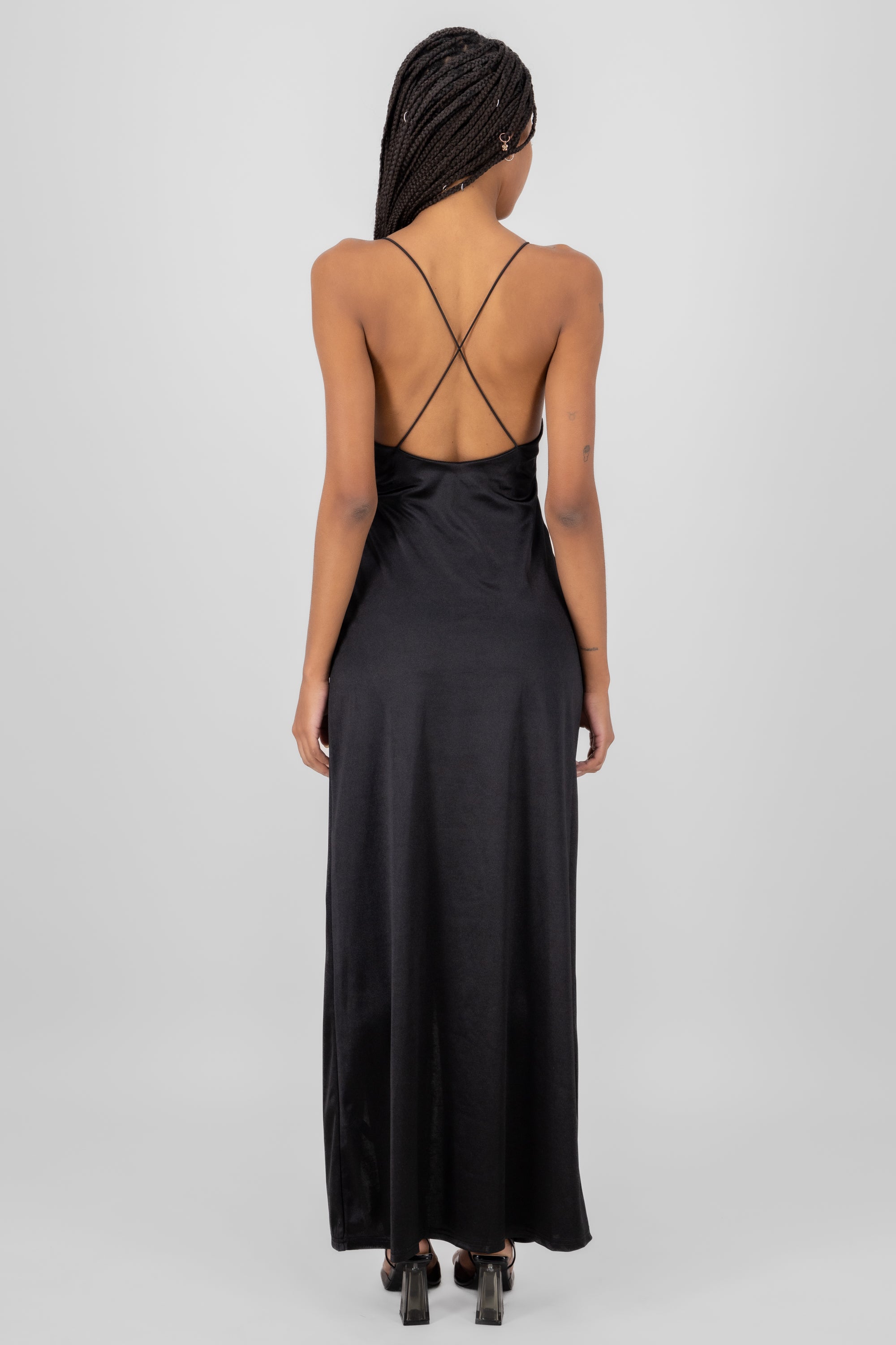 The Gown' Wrap Maxi Skirt BLACK