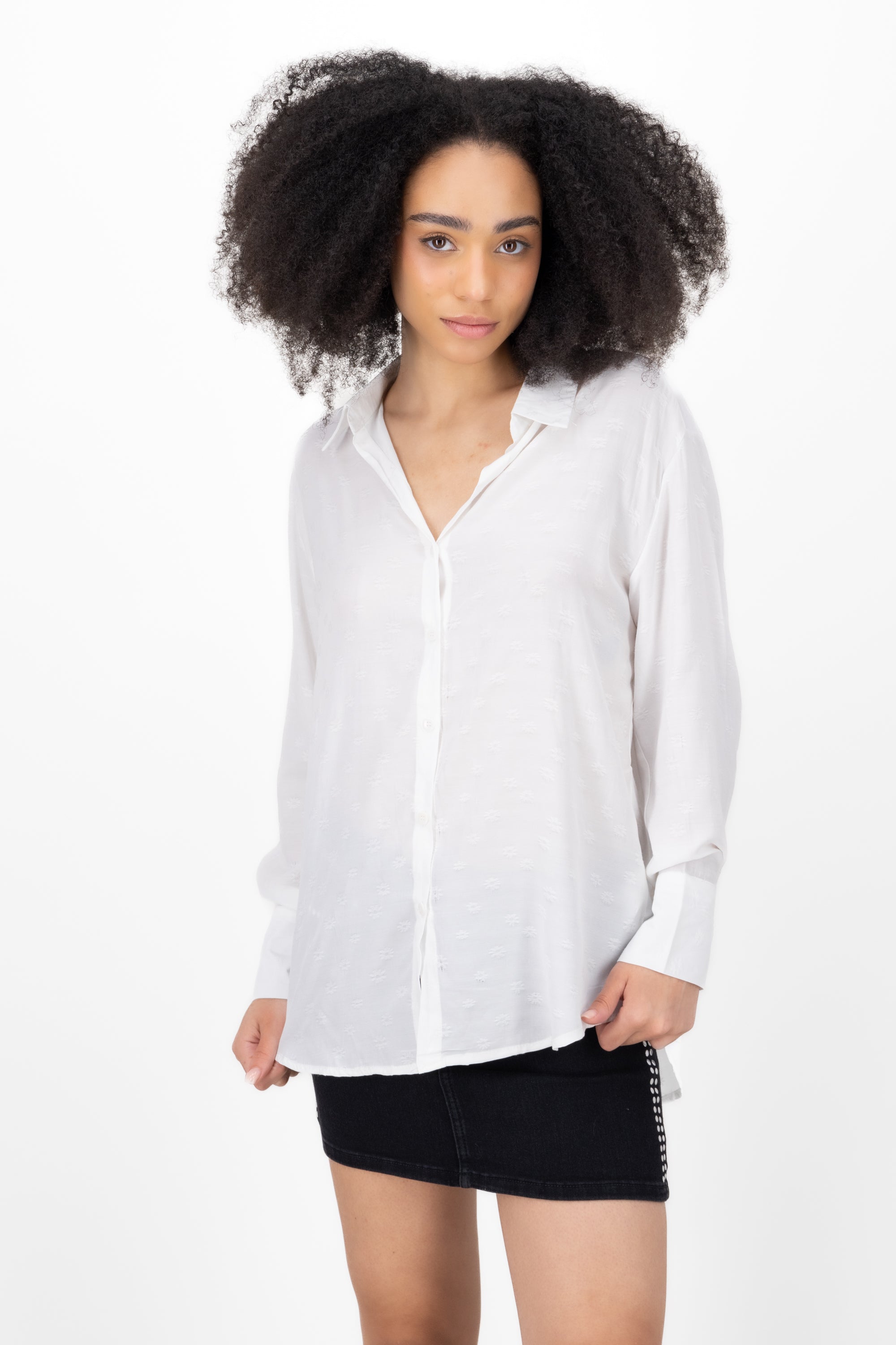 Button Down Blouse WHITE